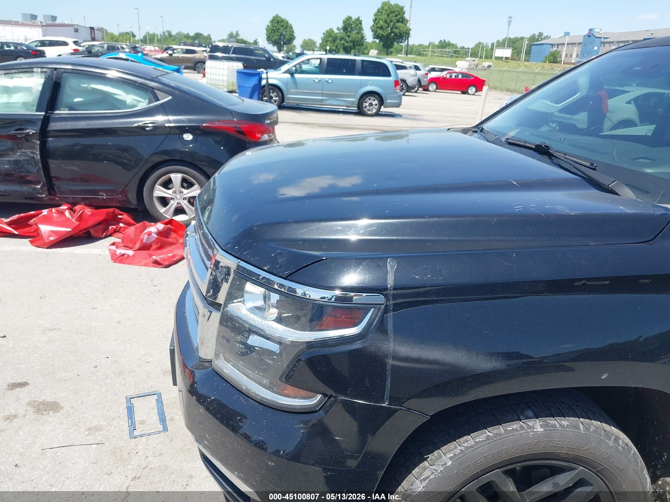 2015 Chevrolet Tahoe Ltz Black vin: 1GNSKCKC7FR743634