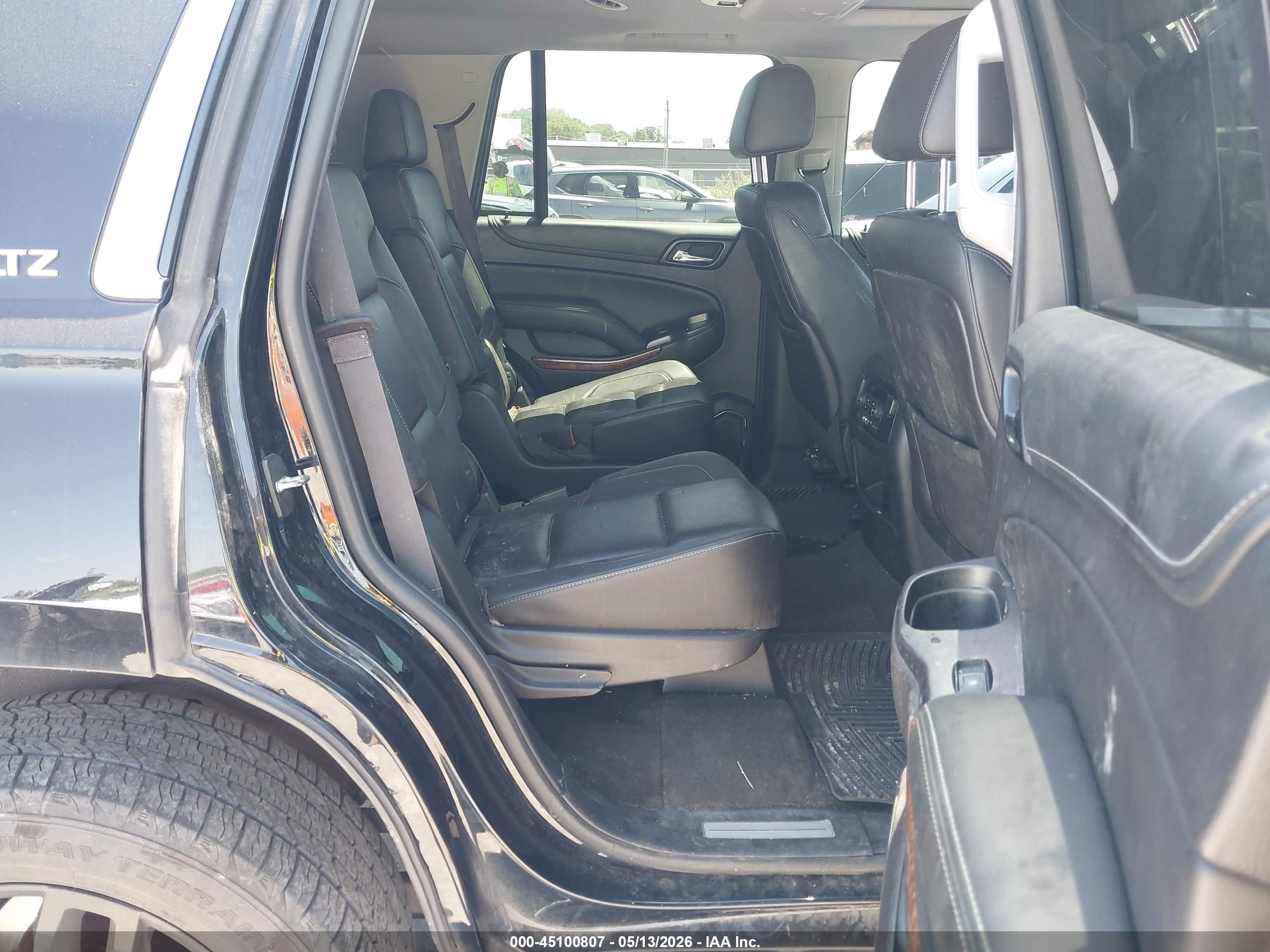 2015 Chevrolet Tahoe Ltz Black vin: 1GNSKCKC7FR743634