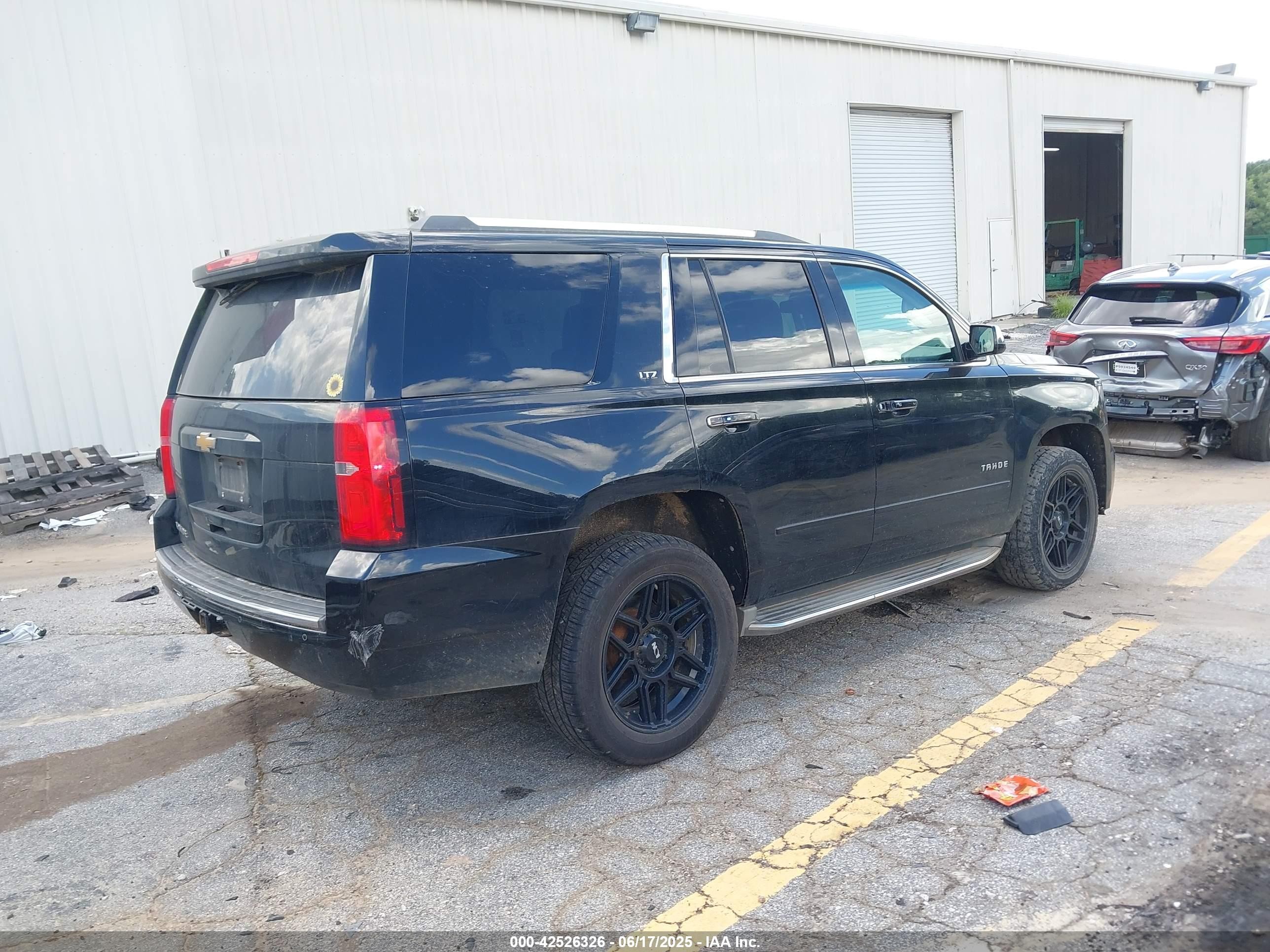 2015 Chevrolet Tahoe Ltz Black vin: 1GNSKCKC8FR102671