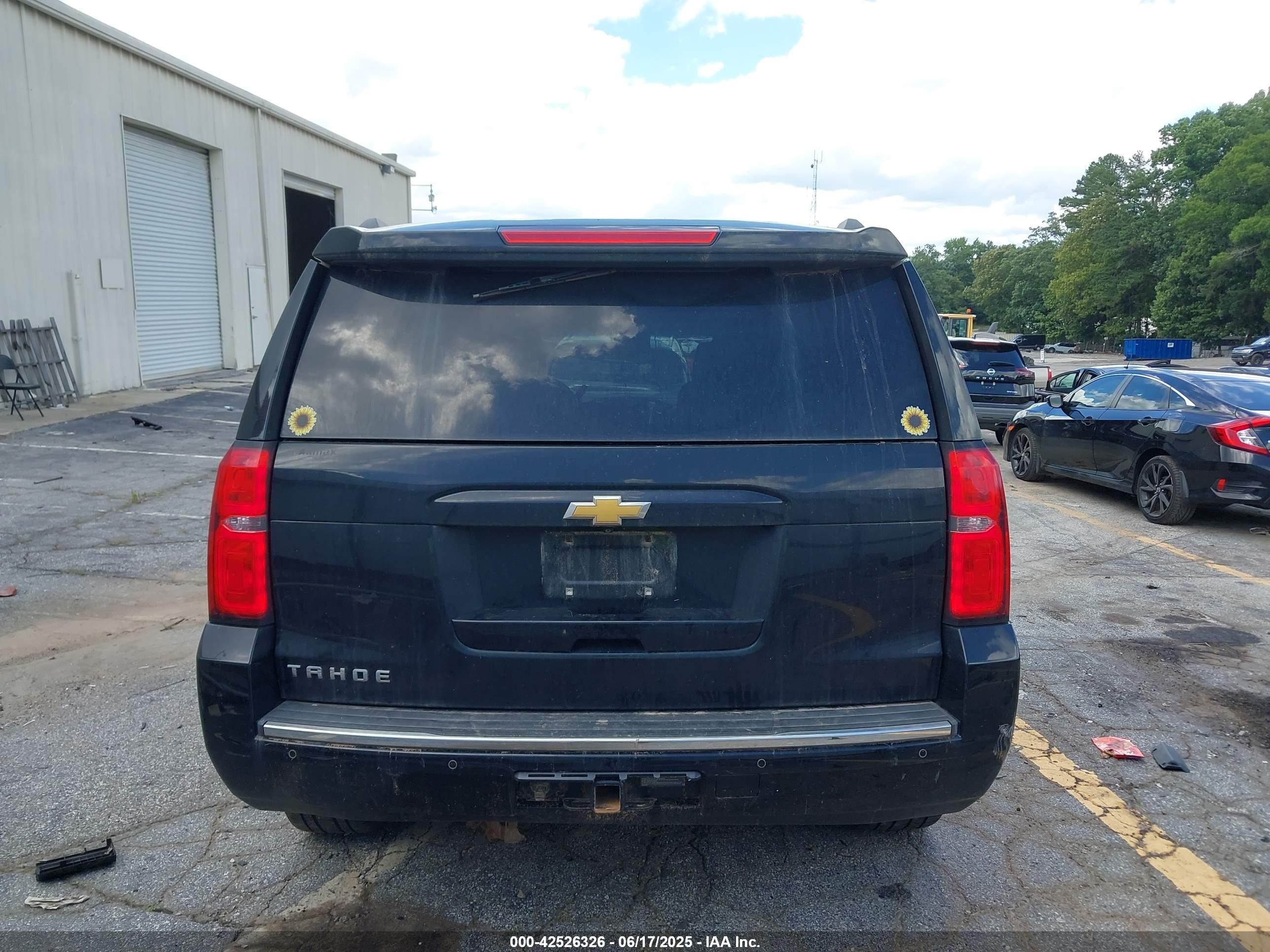 2015 Chevrolet Tahoe Ltz Black vin: 1GNSKCKC8FR102671