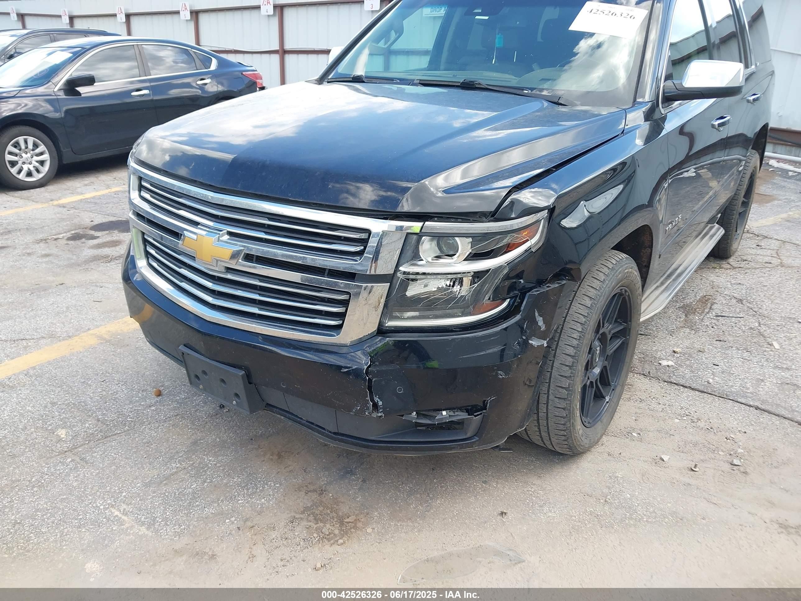 2015 Chevrolet Tahoe Ltz Black vin: 1GNSKCKC8FR102671
