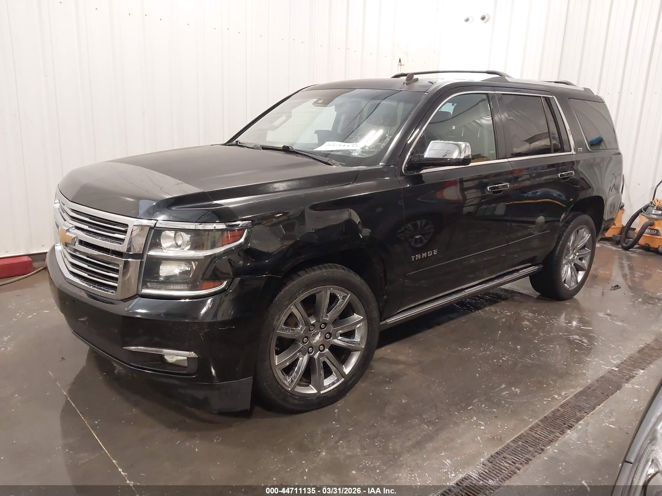 2015 Chevrolet Tahoe Ltz Black vin: 1GNSKCKC8FR111113