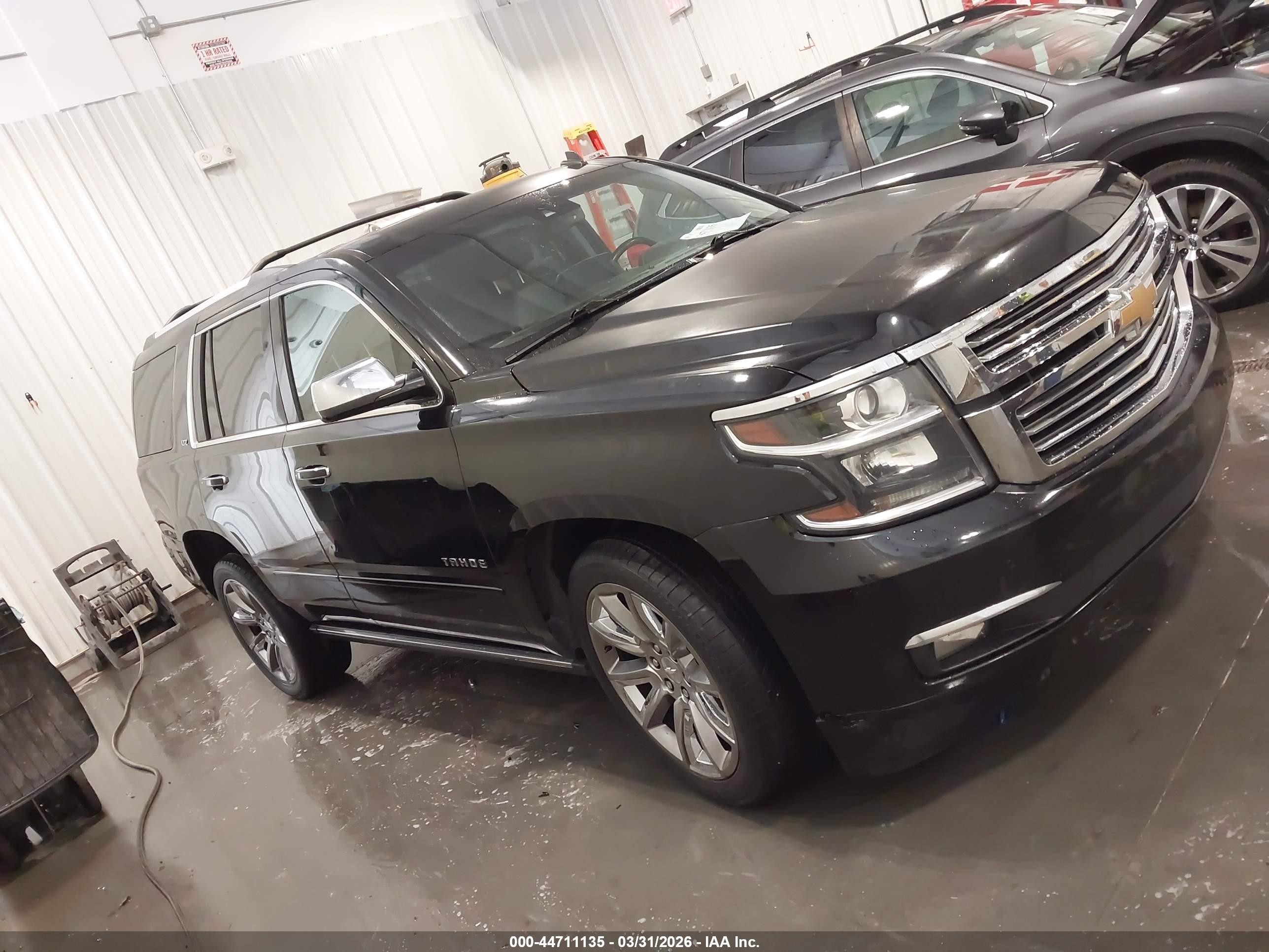 2015 Chevrolet Tahoe Ltz Black vin: 1GNSKCKC8FR111113