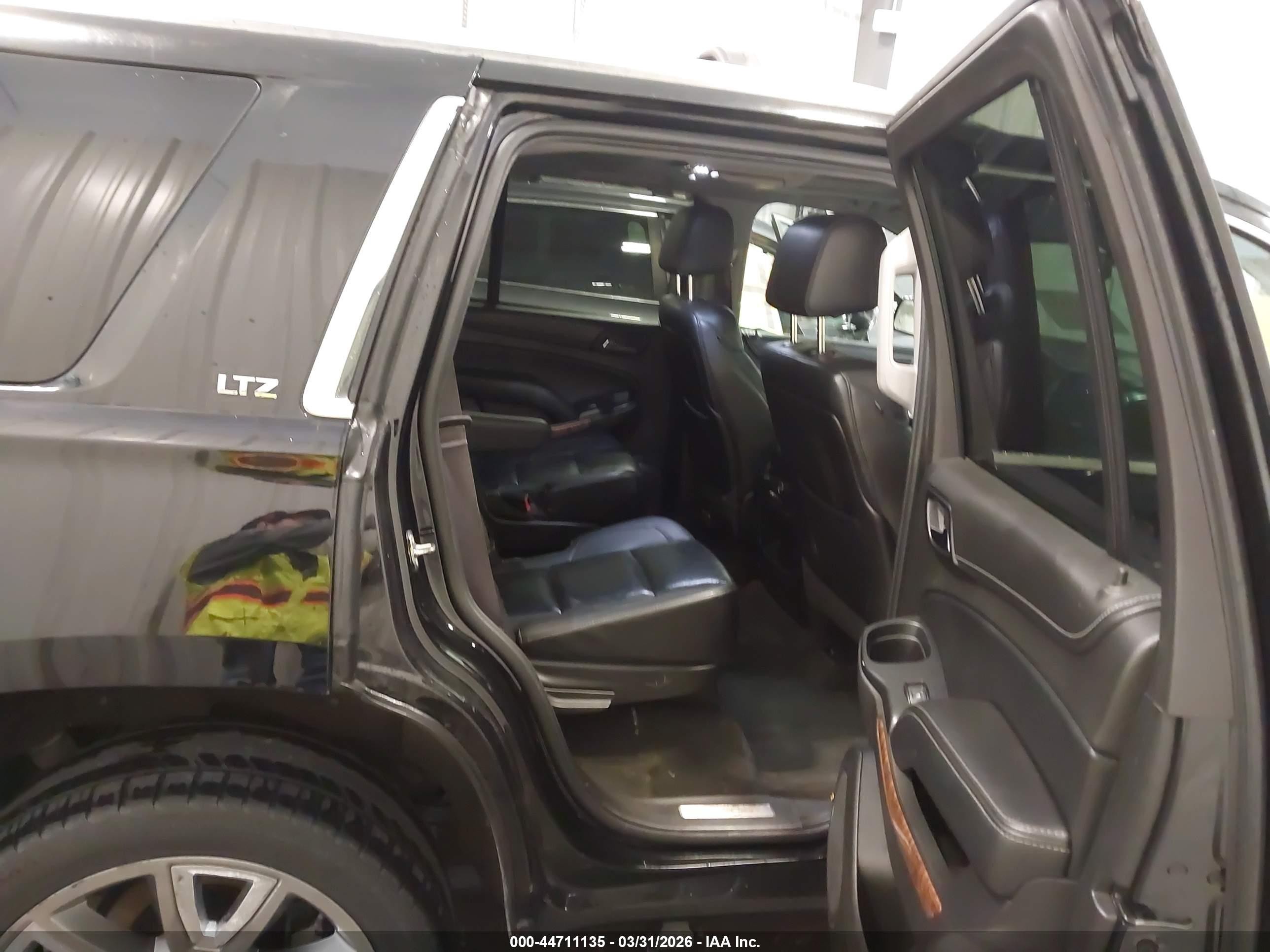 2015 Chevrolet Tahoe Ltz Black vin: 1GNSKCKC8FR111113