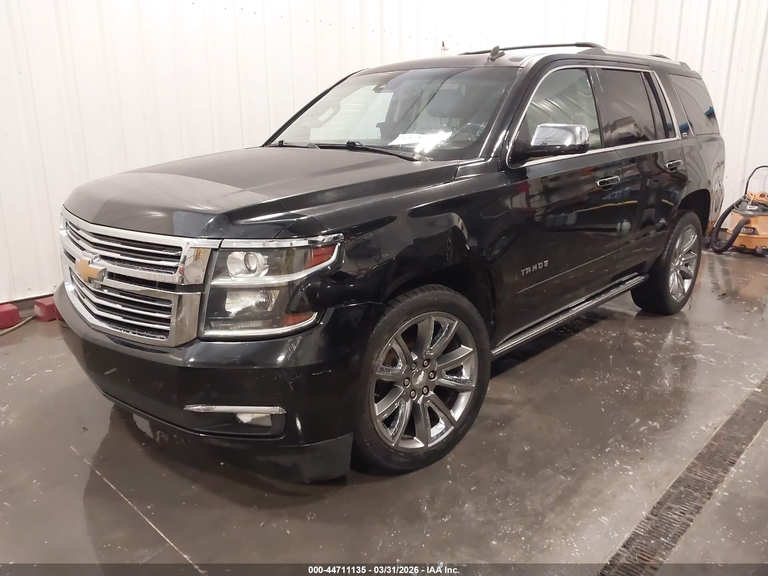 2015 Chevrolet Tahoe Ltz Black vin: 1GNSKCKC8FR111113