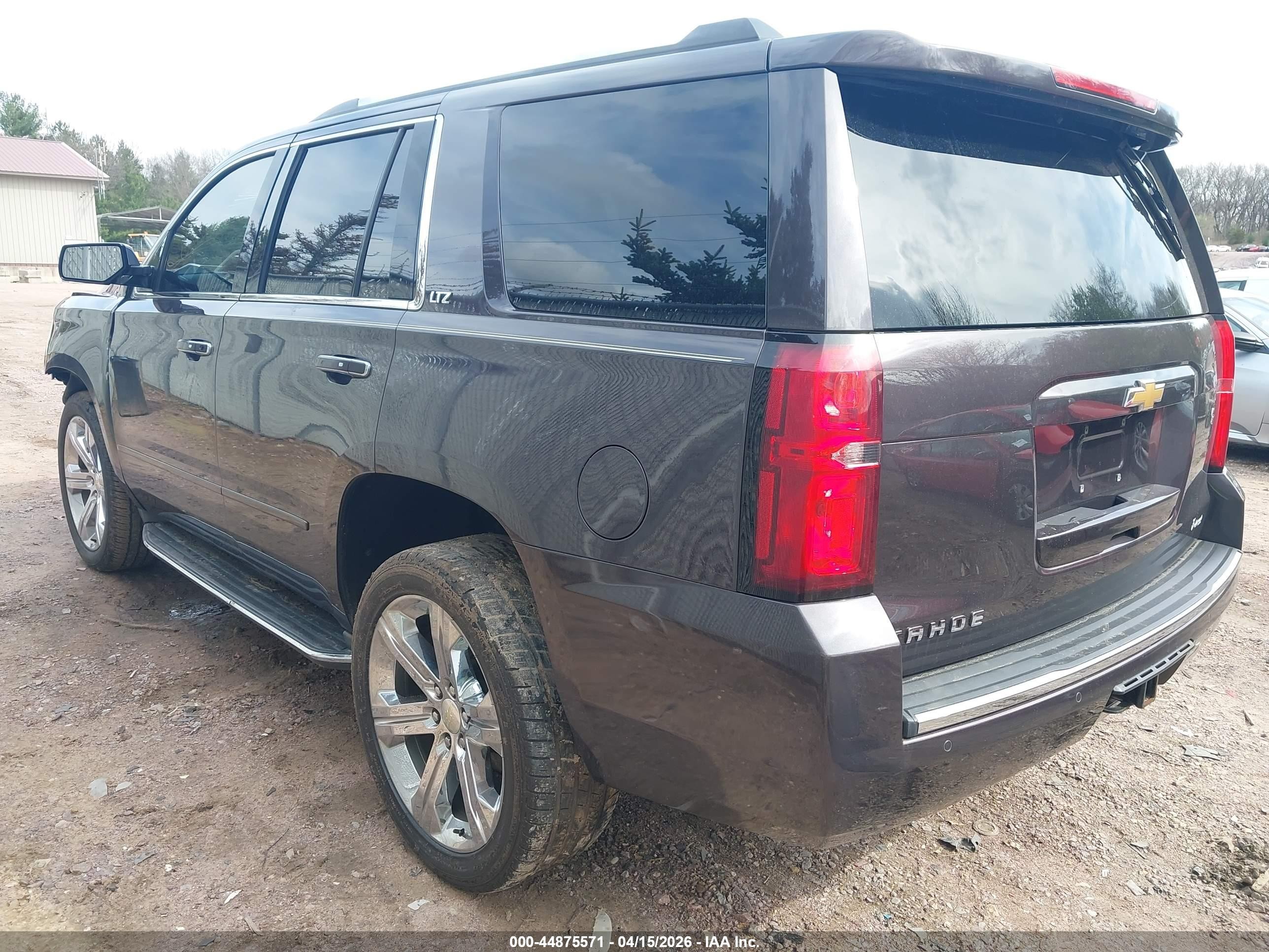 2015 Chevrolet Tahoe Ltz Black vin: 1GNSKCKC8FR619811