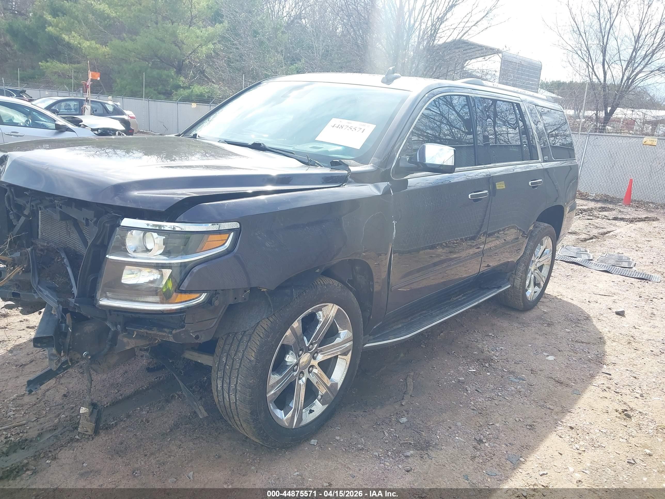 2015 Chevrolet Tahoe Ltz Black vin: 1GNSKCKC8FR619811