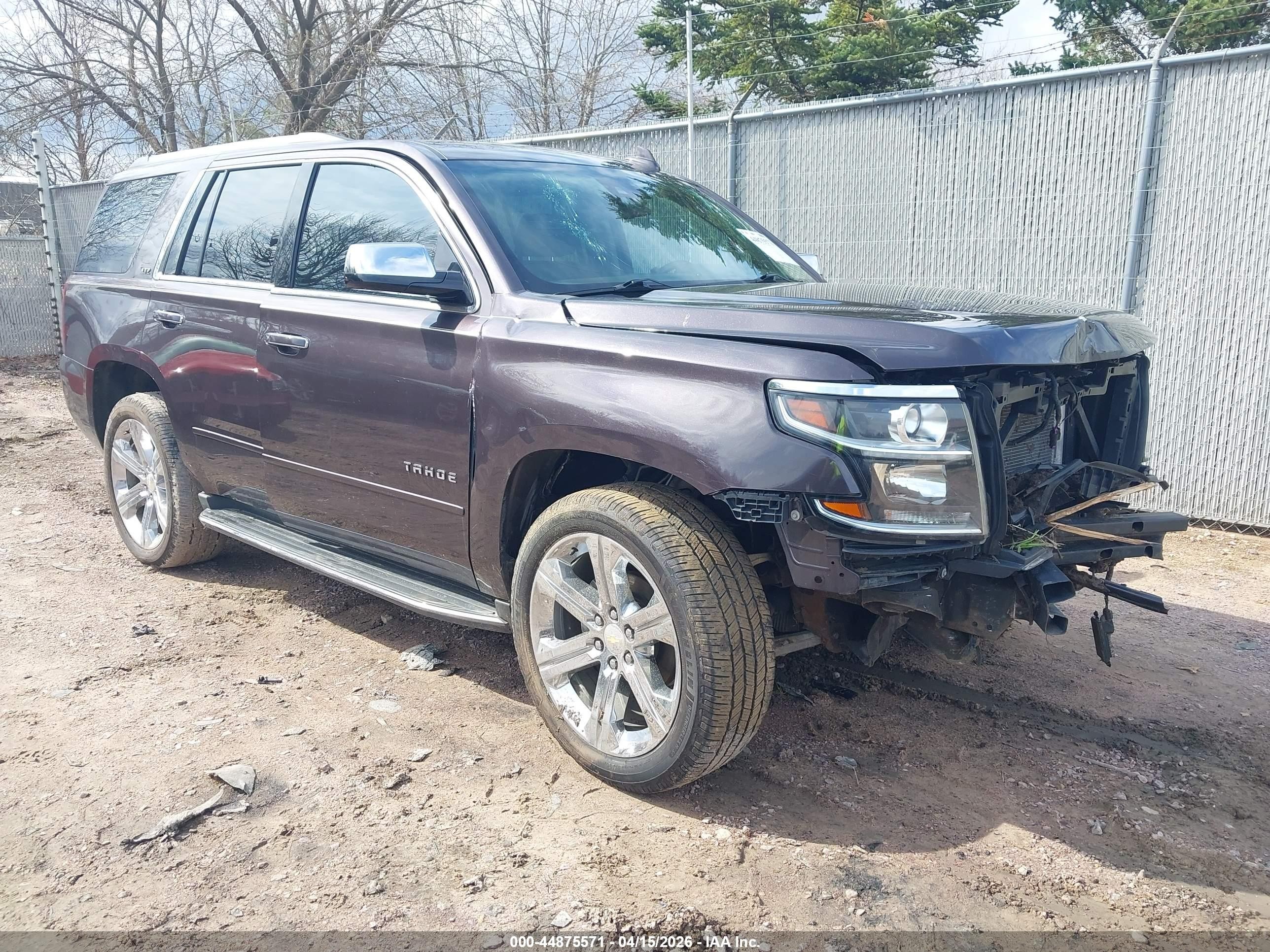 2015 Chevrolet Tahoe Ltz Black vin: 1GNSKCKC8FR619811