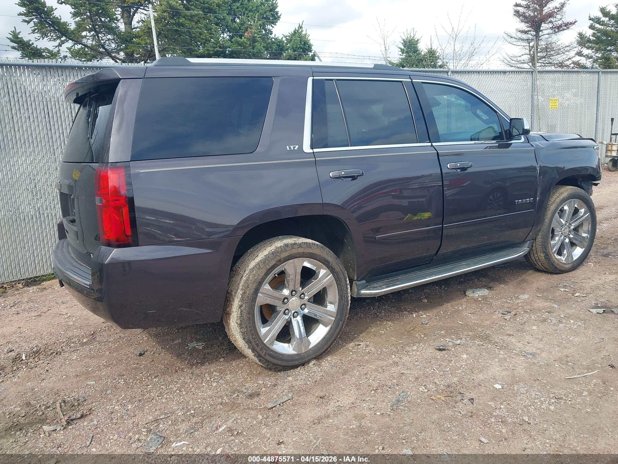 2015 Chevrolet Tahoe Ltz Black vin: 1GNSKCKC8FR619811