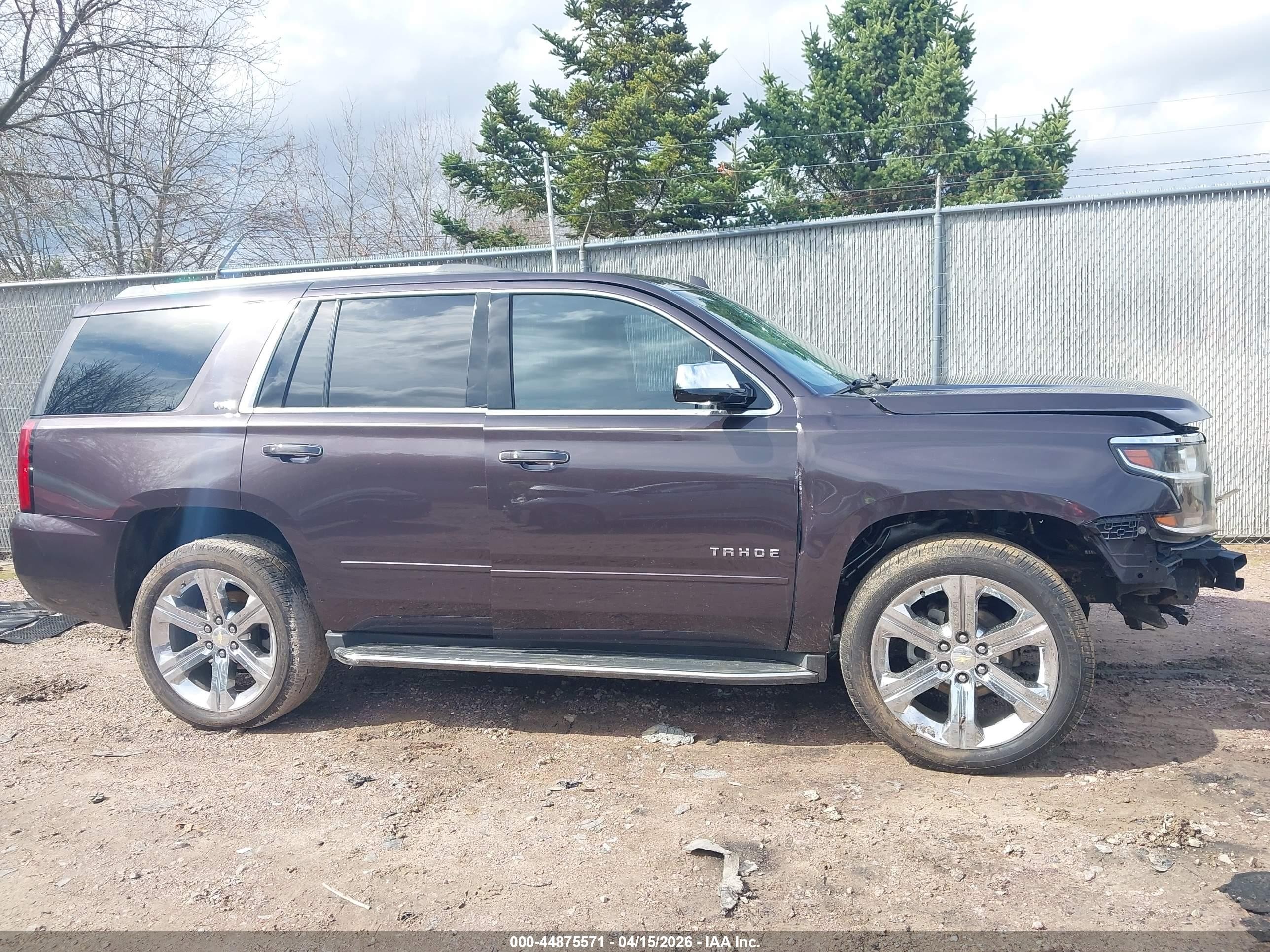 2015 Chevrolet Tahoe Ltz Black vin: 1GNSKCKC8FR619811
