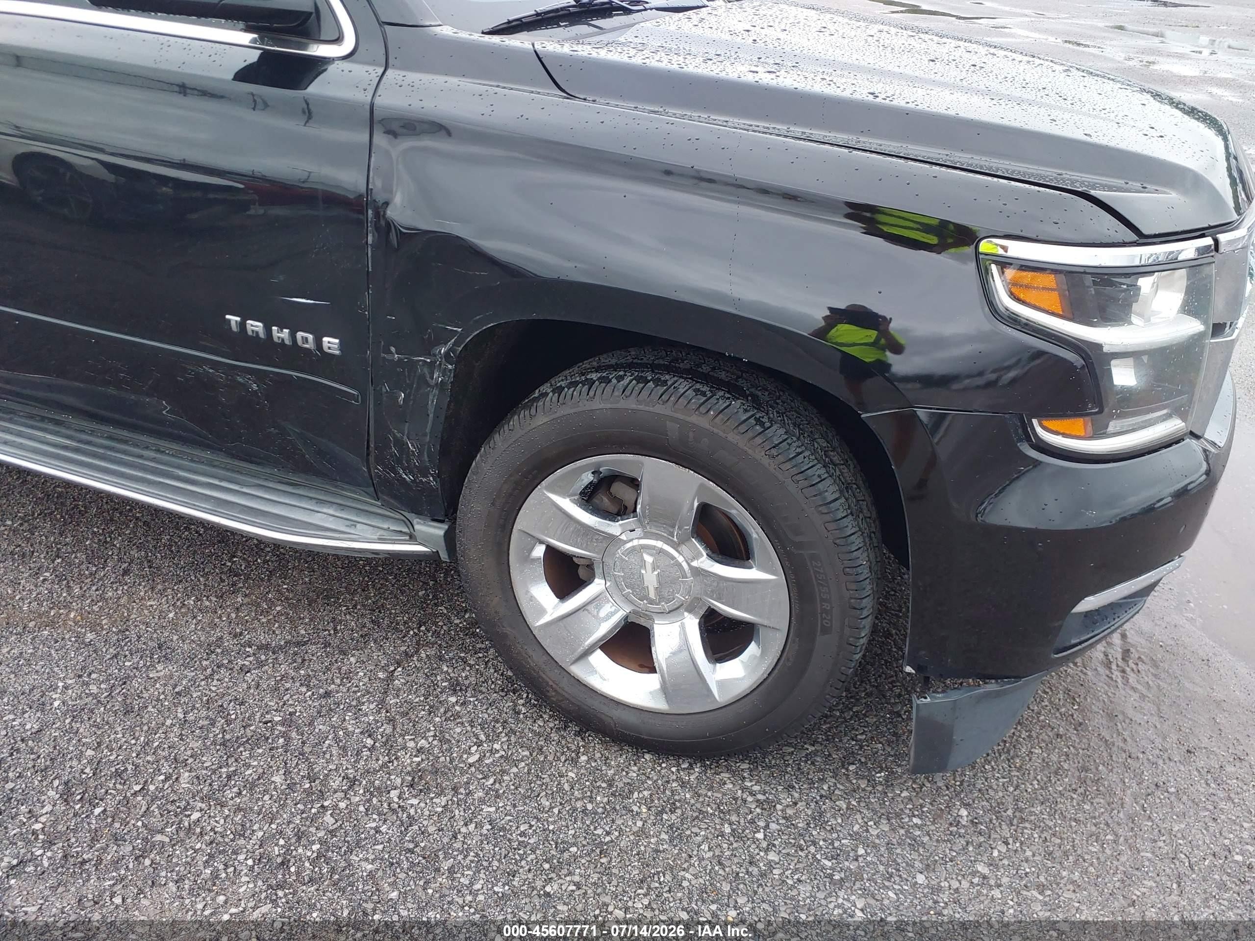 2015 Chevrolet Tahoe Ltz Black vin: 1GNSKCKC8FR623079