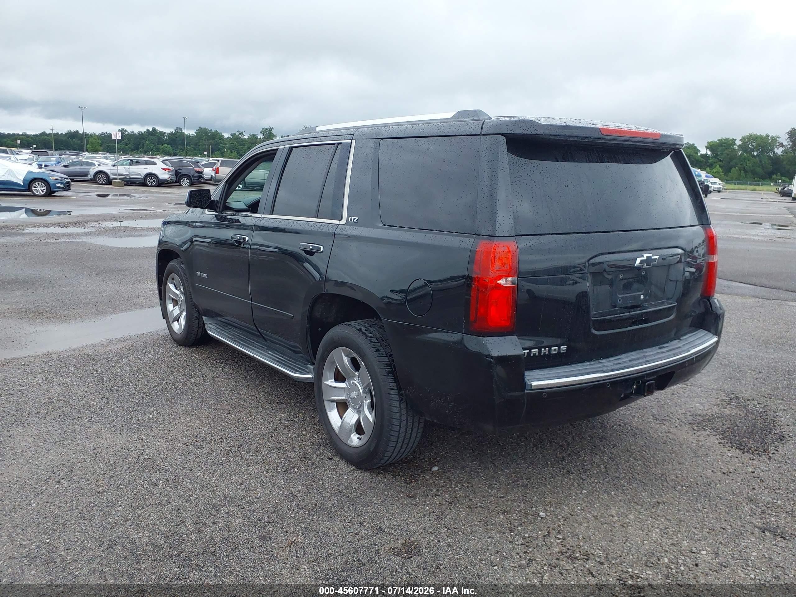 2015 Chevrolet Tahoe Ltz Black vin: 1GNSKCKC8FR623079