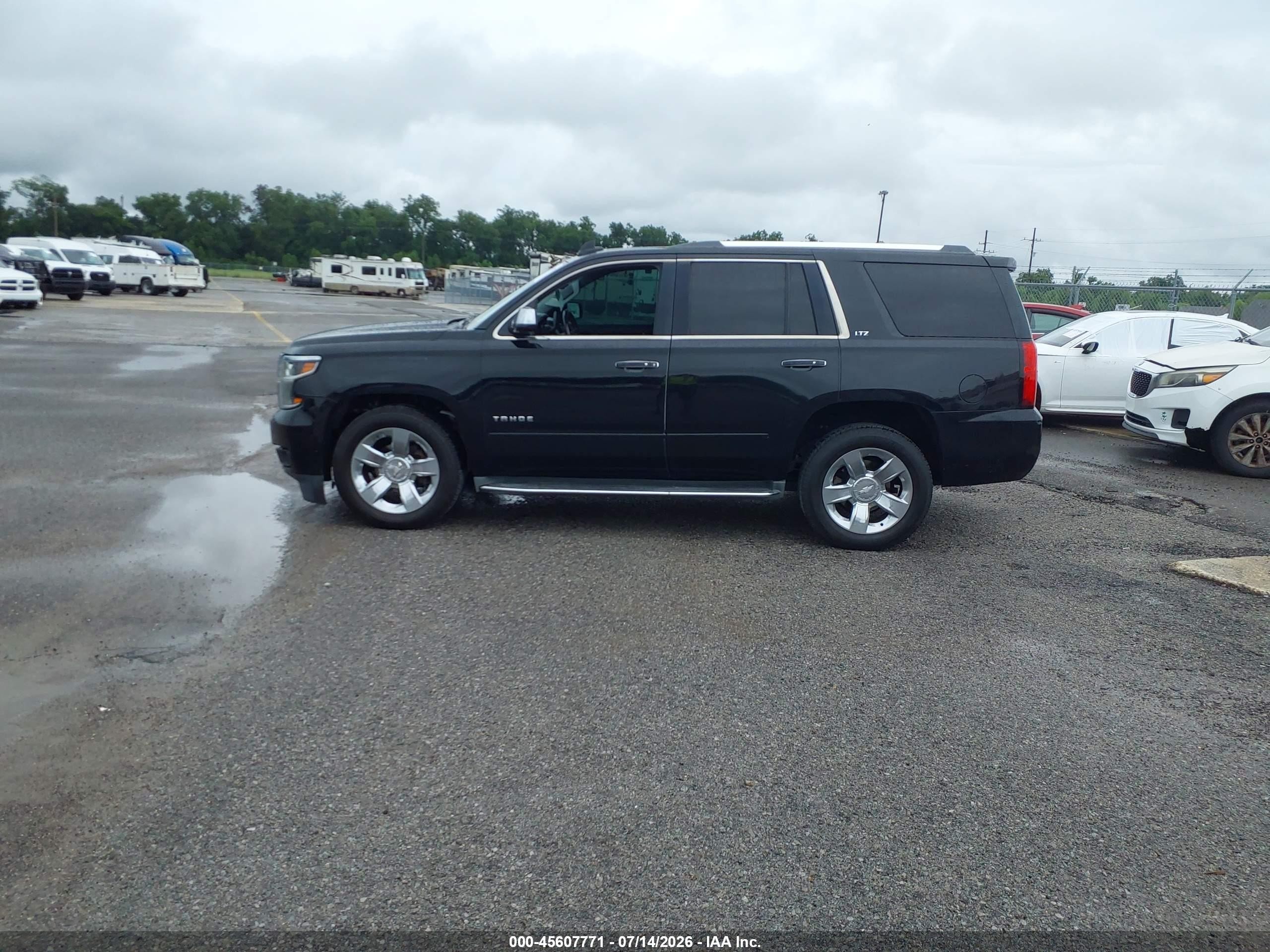 2015 Chevrolet Tahoe Ltz Black vin: 1GNSKCKC8FR623079