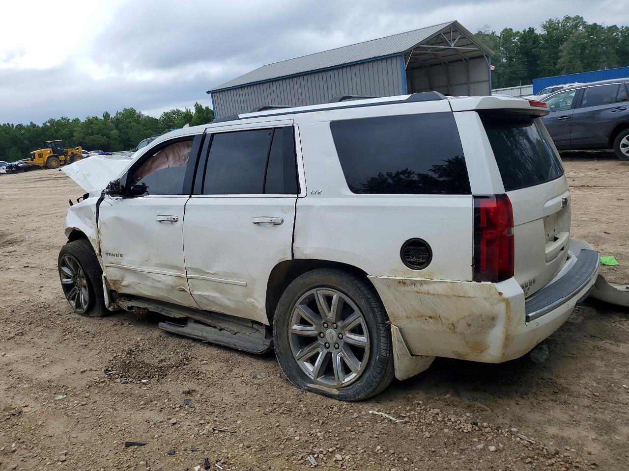 2015 Chevrolet Tahoe K1500 Ltz White vin: 1GNSKCKC8FR665249