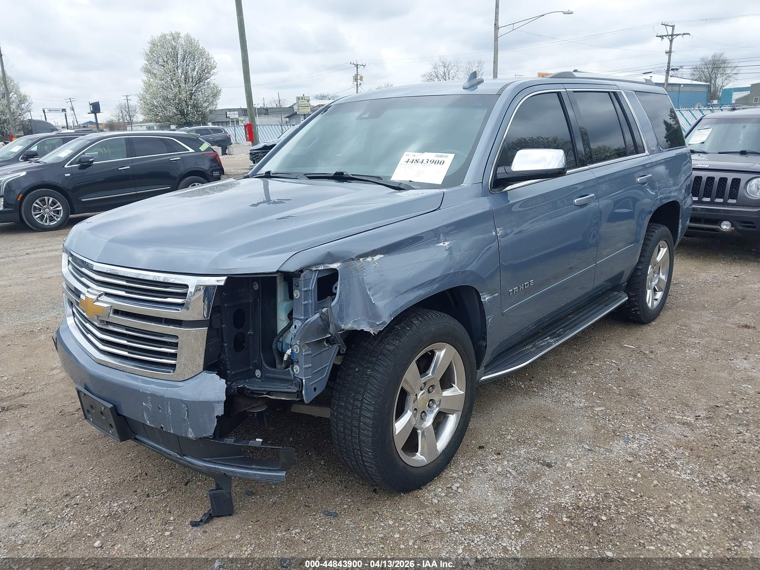 2015 Chevrolet Tahoe Ltz Light Blue vin: 1GNSKCKC9FR630008