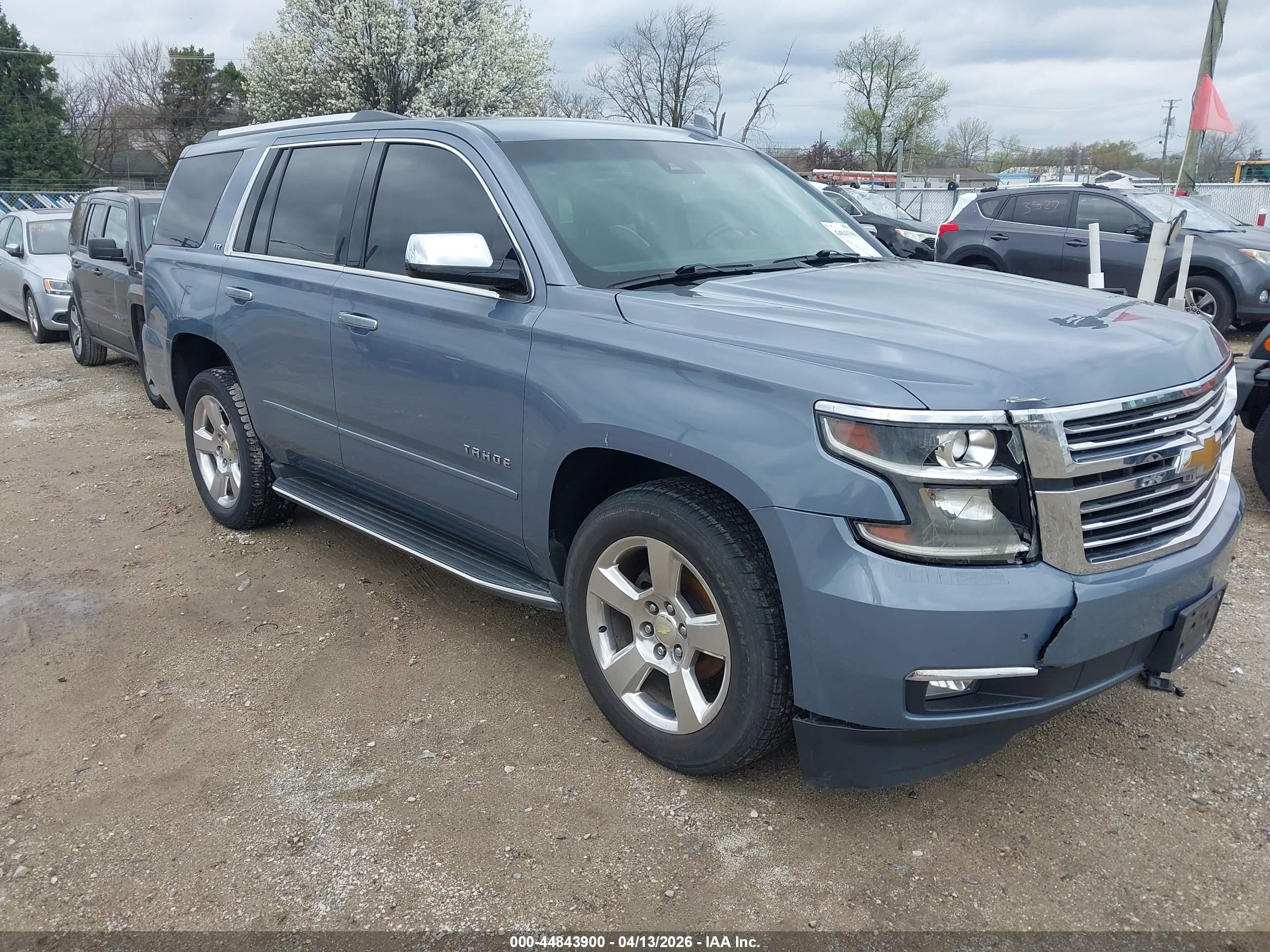 2015 Chevrolet Tahoe Ltz Light Blue vin: 1GNSKCKC9FR630008