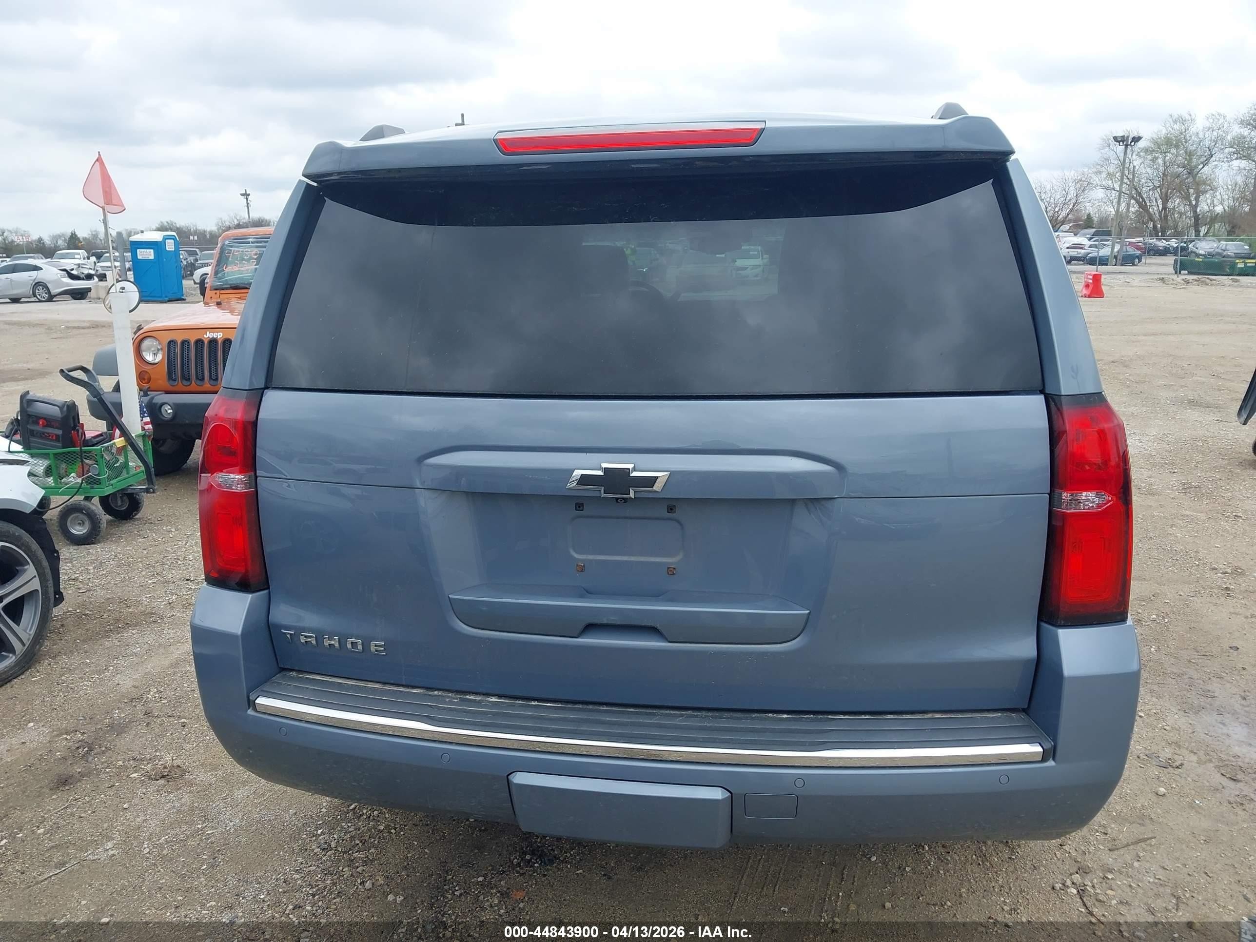 2015 Chevrolet Tahoe Ltz Light Blue vin: 1GNSKCKC9FR630008