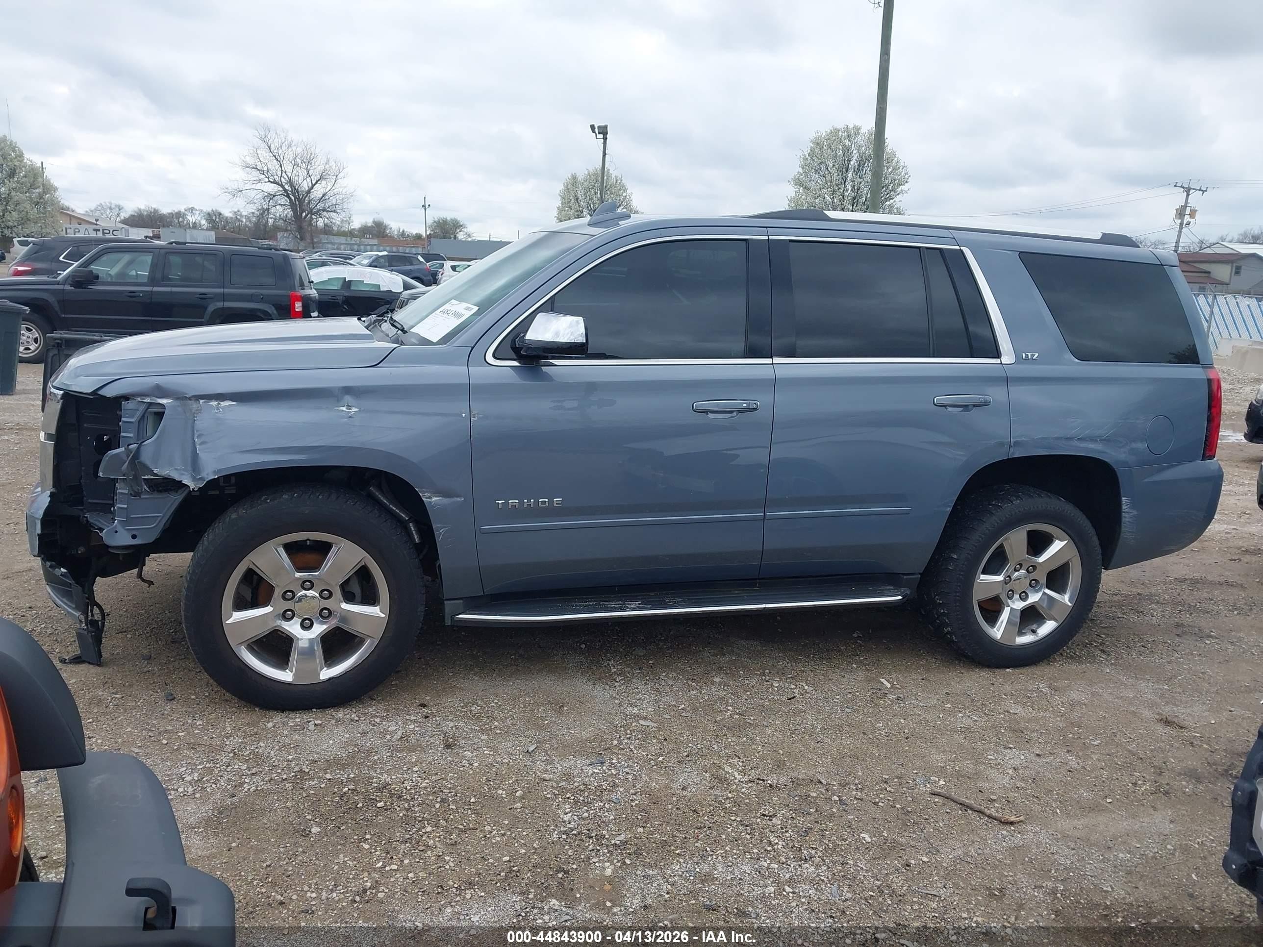 2015 Chevrolet Tahoe Ltz Light Blue vin: 1GNSKCKC9FR630008
