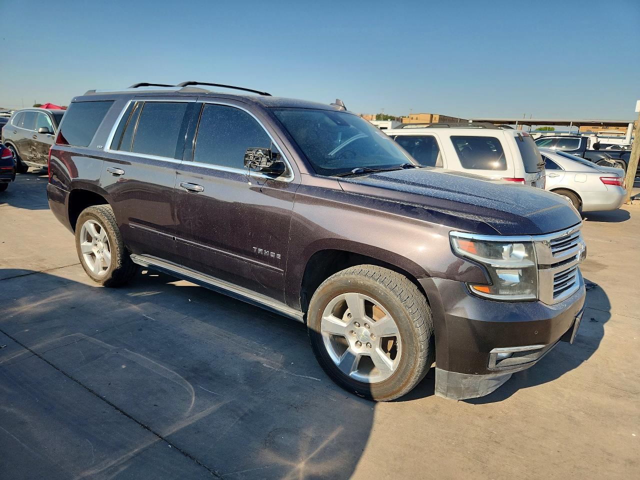2015 Chevrolet Tahoe K1500 Ltz Gray vin: 1GNSKCKC9FR666569