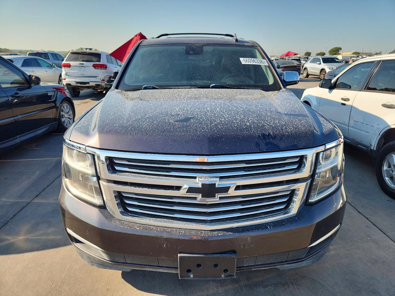 2015 Chevrolet Tahoe K1500 Ltz Gray vin: 1GNSKCKC9FR666569