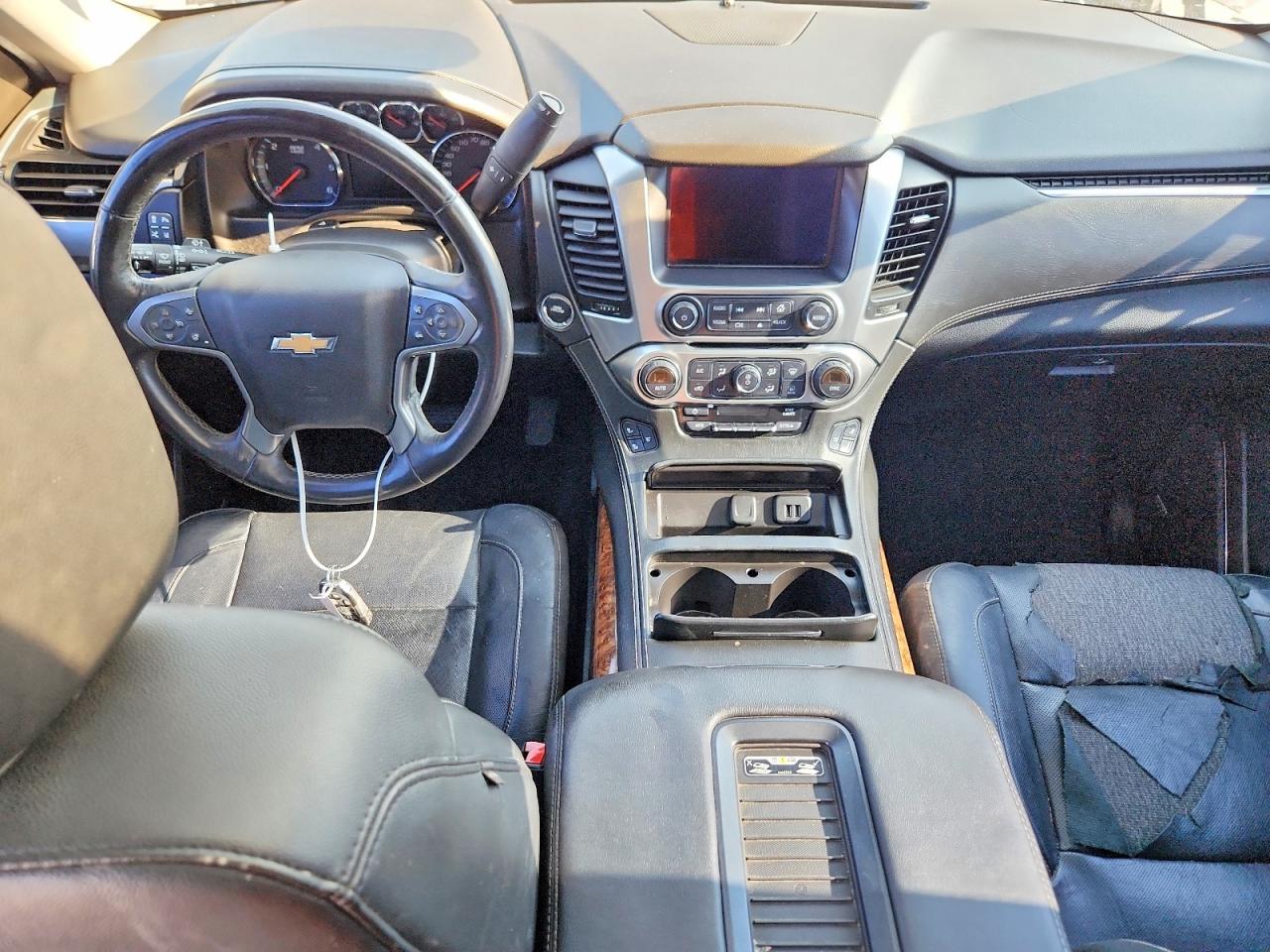 2015 Chevrolet Tahoe K1500 Ltz Gray vin: 1GNSKCKC9FR666569