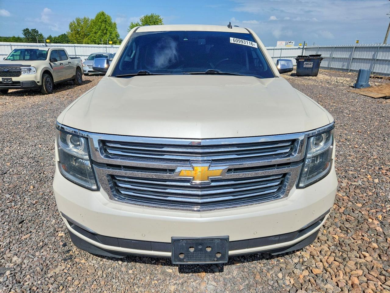 2015 Chevrolet Tahoe K1500 Ltz White vin: 1GNSKCKCXFR124171