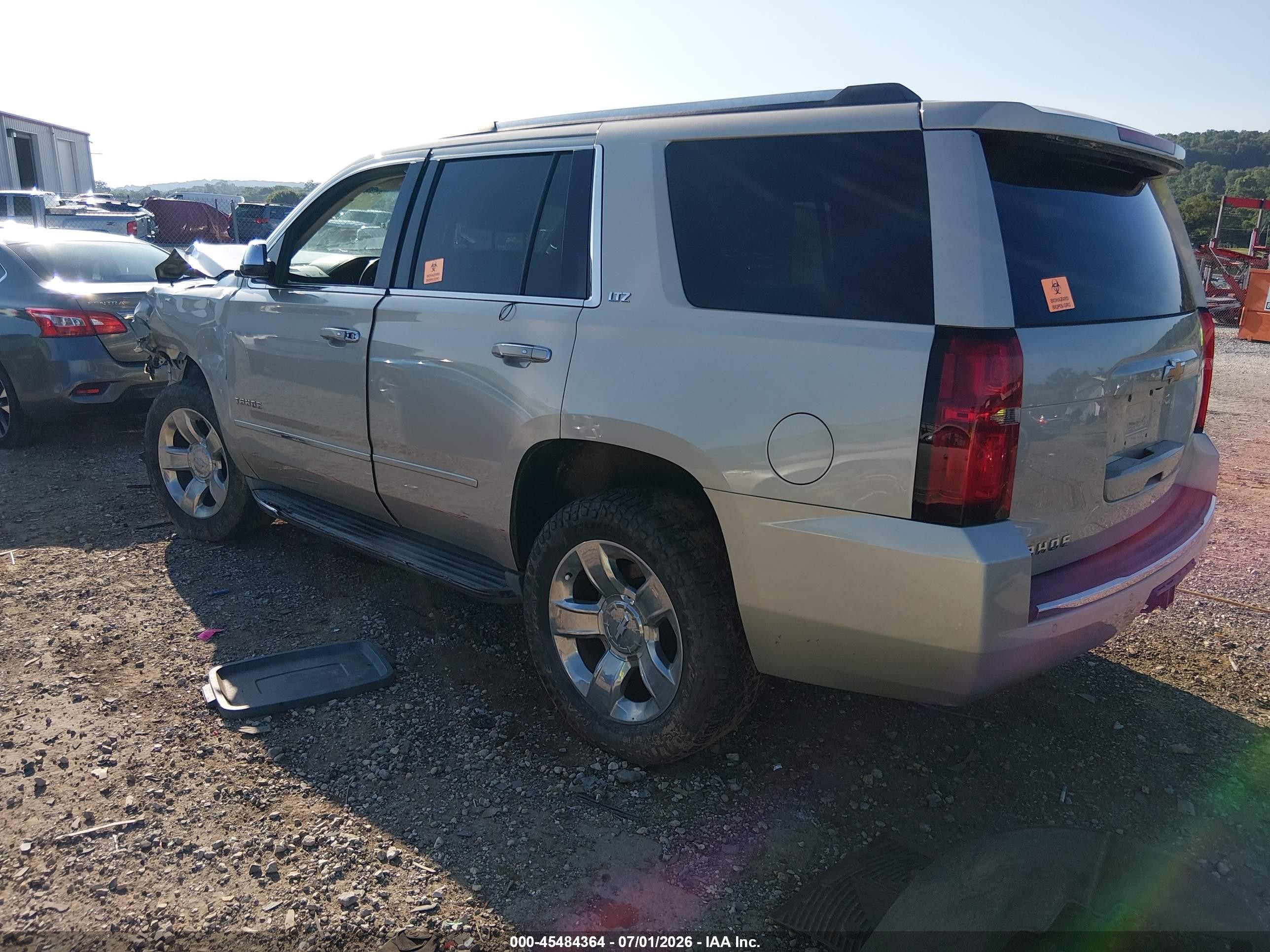 2015 Chevrolet Tahoe Ltz Silver vin: 1GNSKCKCXFR156960