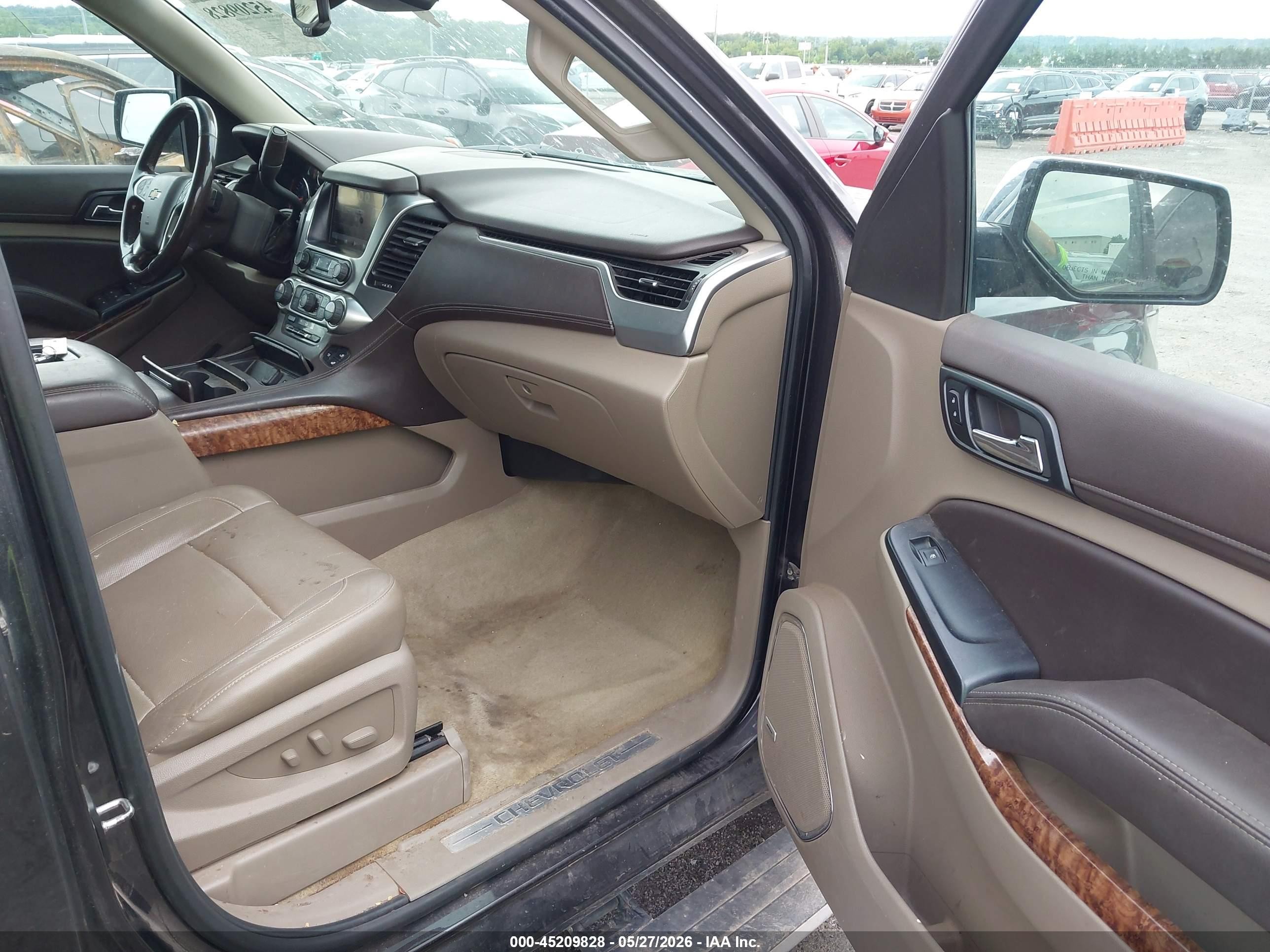 2015 Chevrolet Tahoe Ltz Black vin: 1GNSKCKCXFR160622