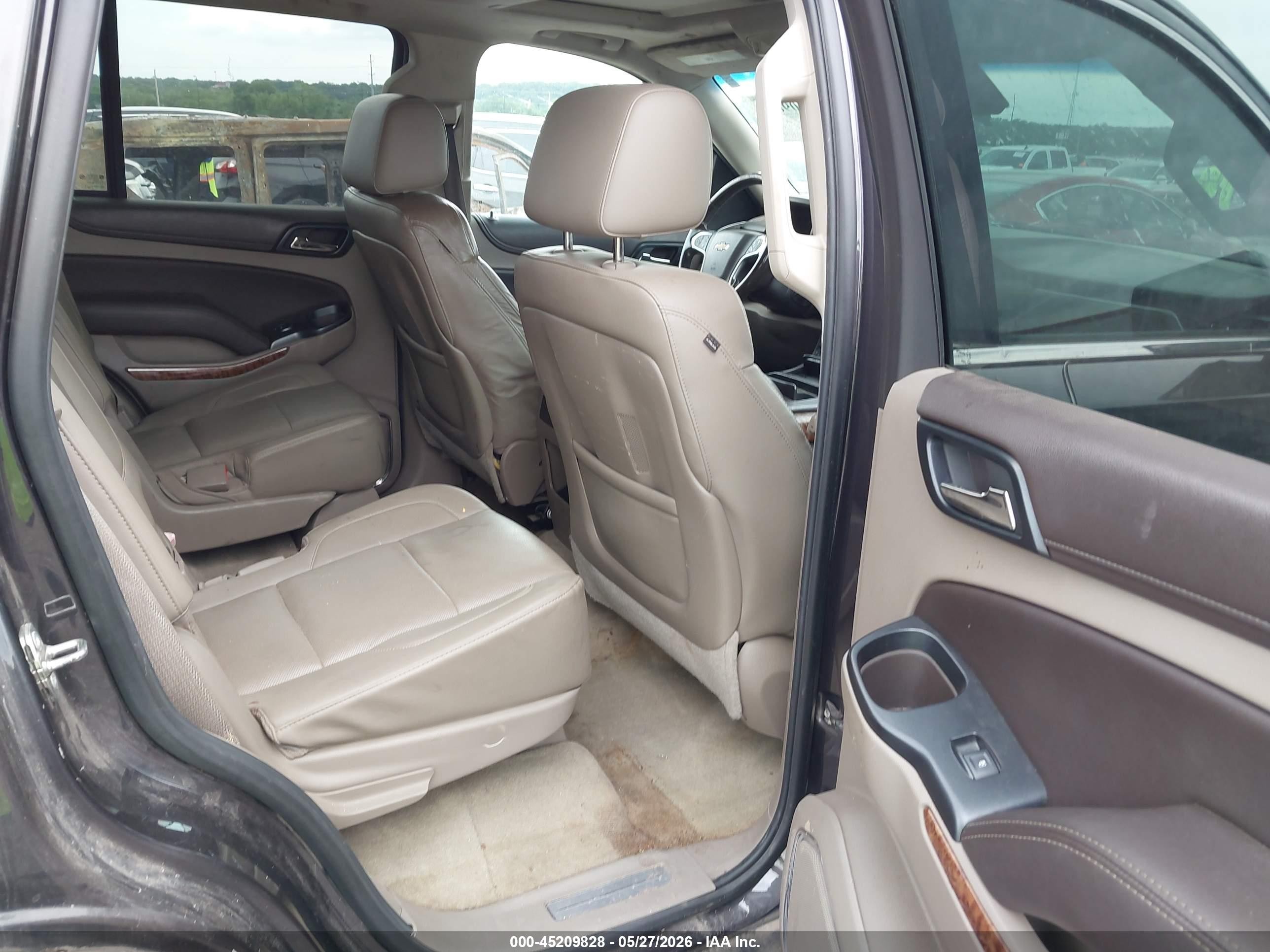 2015 Chevrolet Tahoe Ltz Black vin: 1GNSKCKCXFR160622