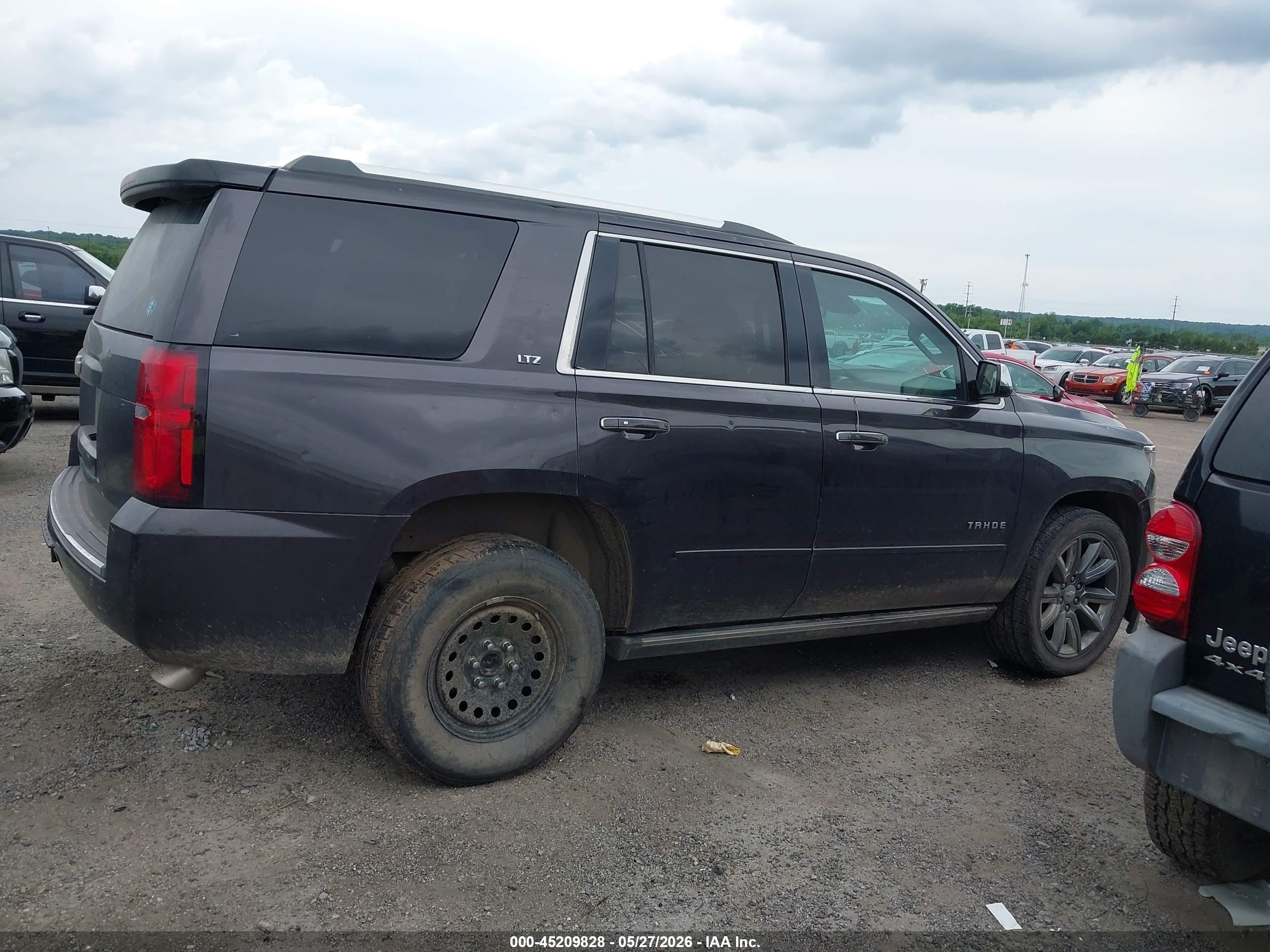 2015 Chevrolet Tahoe Ltz Black vin: 1GNSKCKCXFR160622