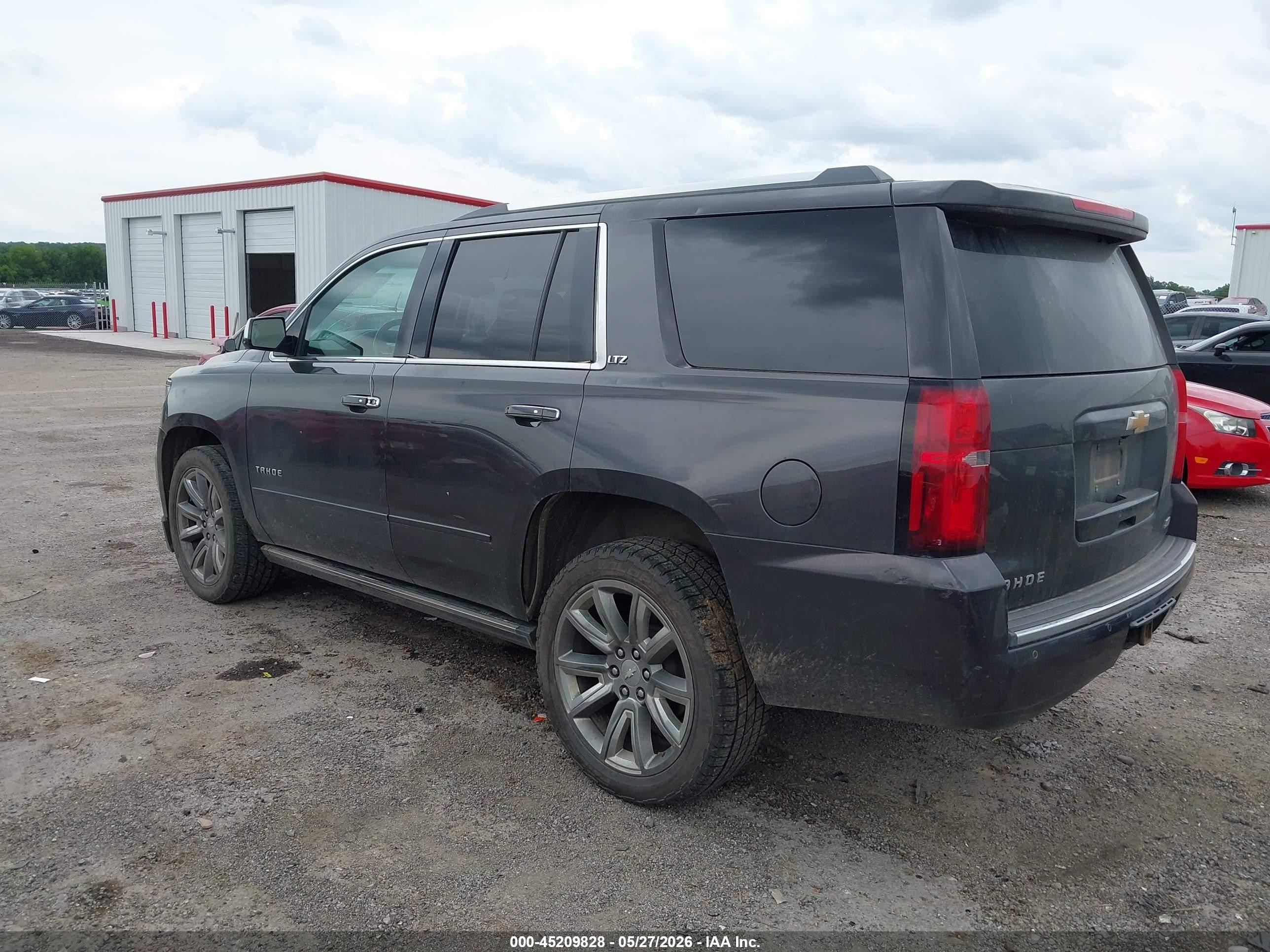 2015 Chevrolet Tahoe Ltz Black vin: 1GNSKCKCXFR160622