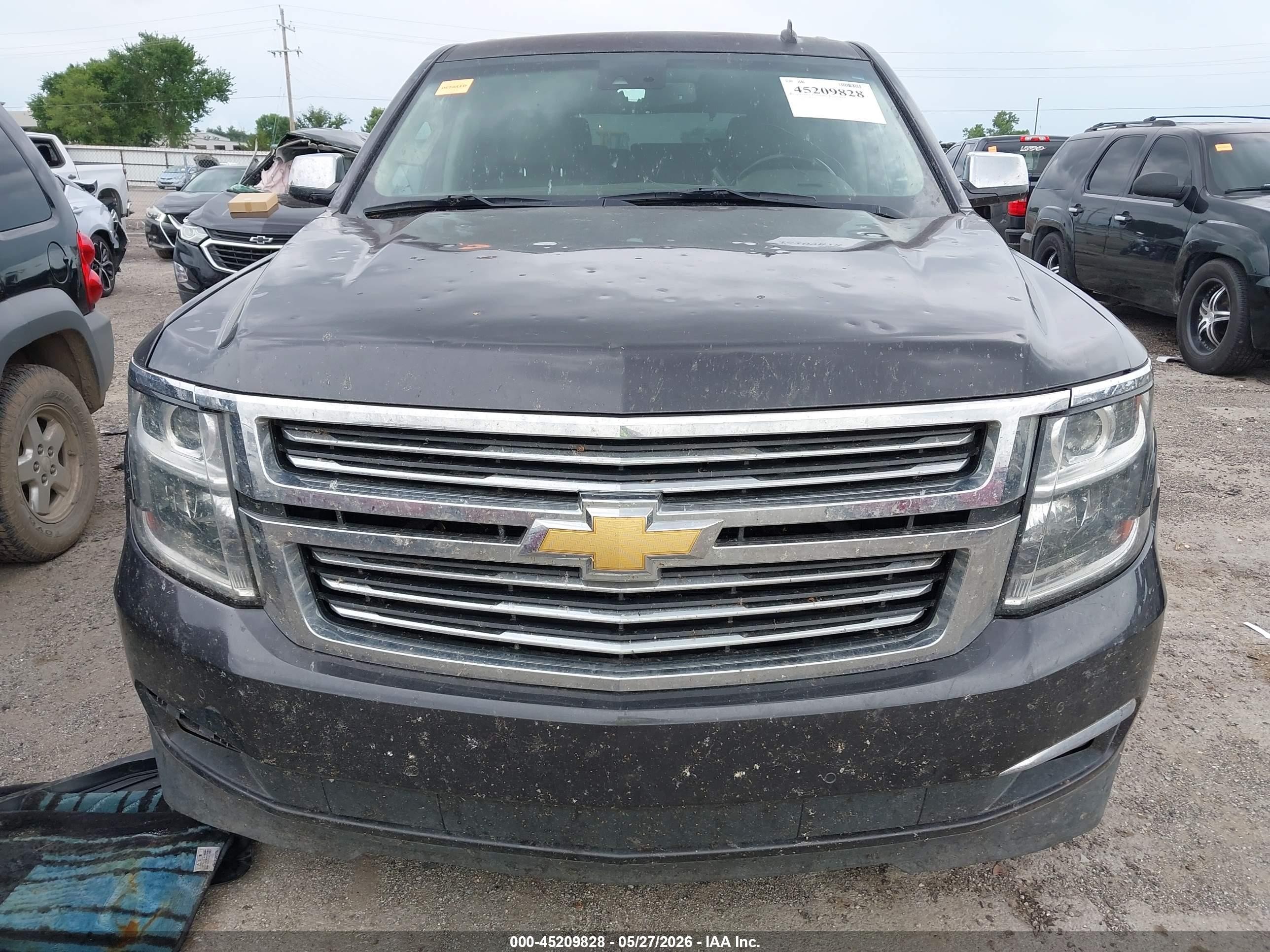 2015 Chevrolet Tahoe Ltz Black vin: 1GNSKCKCXFR160622