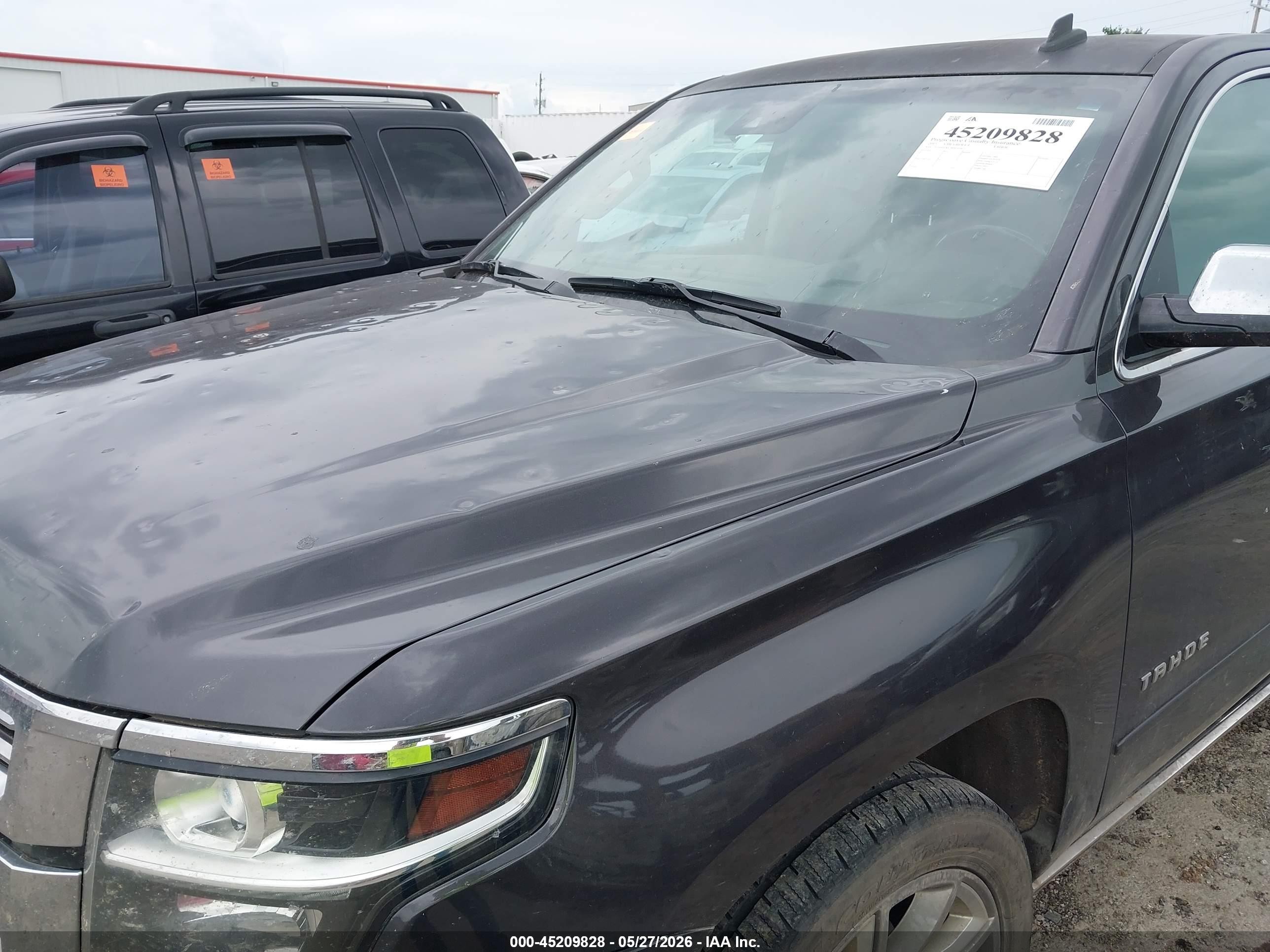 2015 Chevrolet Tahoe Ltz Black vin: 1GNSKCKCXFR160622