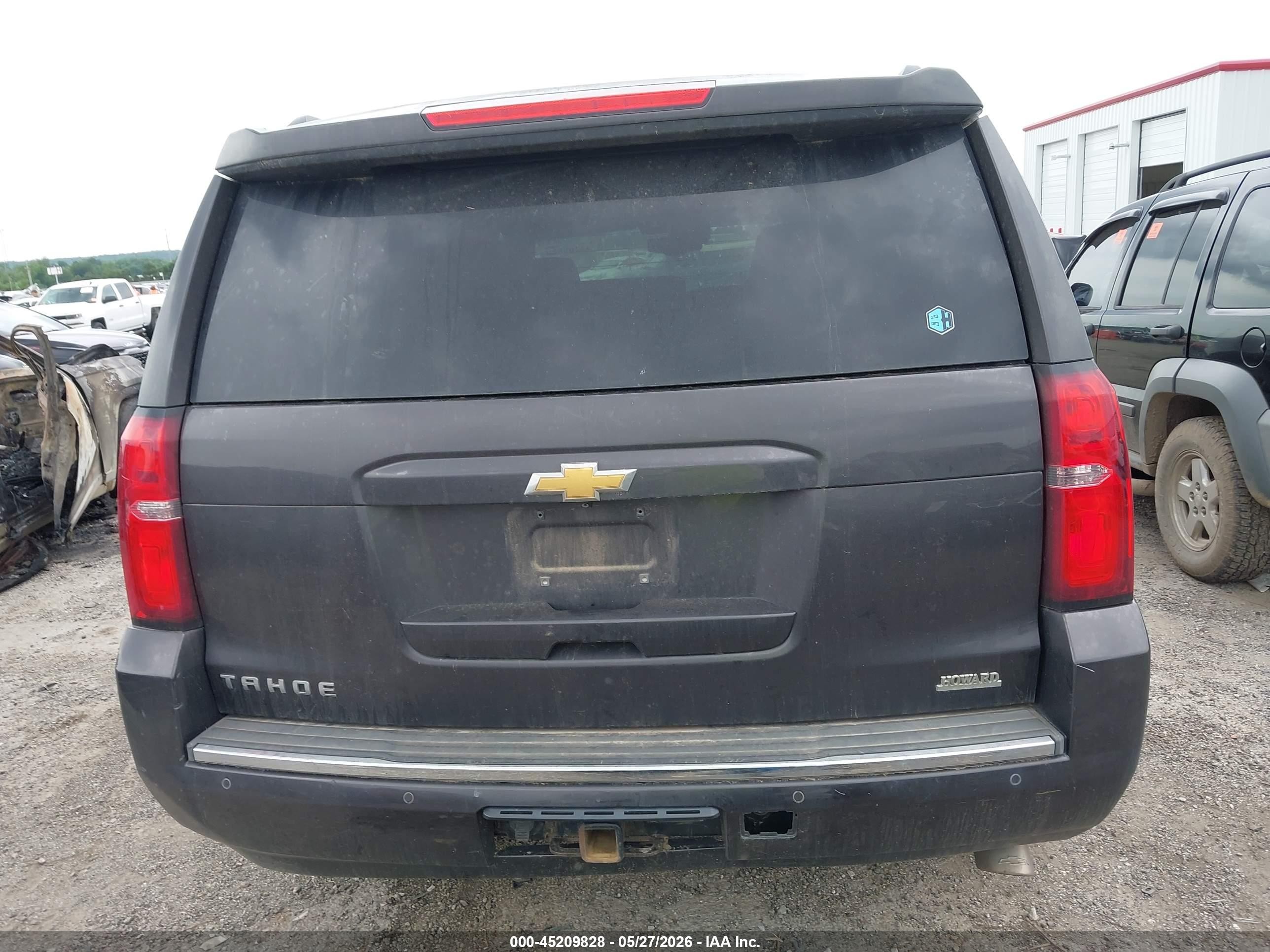 2015 Chevrolet Tahoe Ltz Black vin: 1GNSKCKCXFR160622
