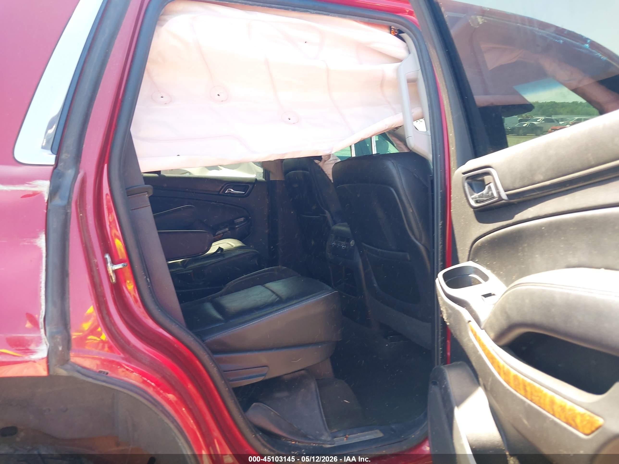 2015 Chevrolet Tahoe Ltz Red vin: 1GNSKCKCXFR218180