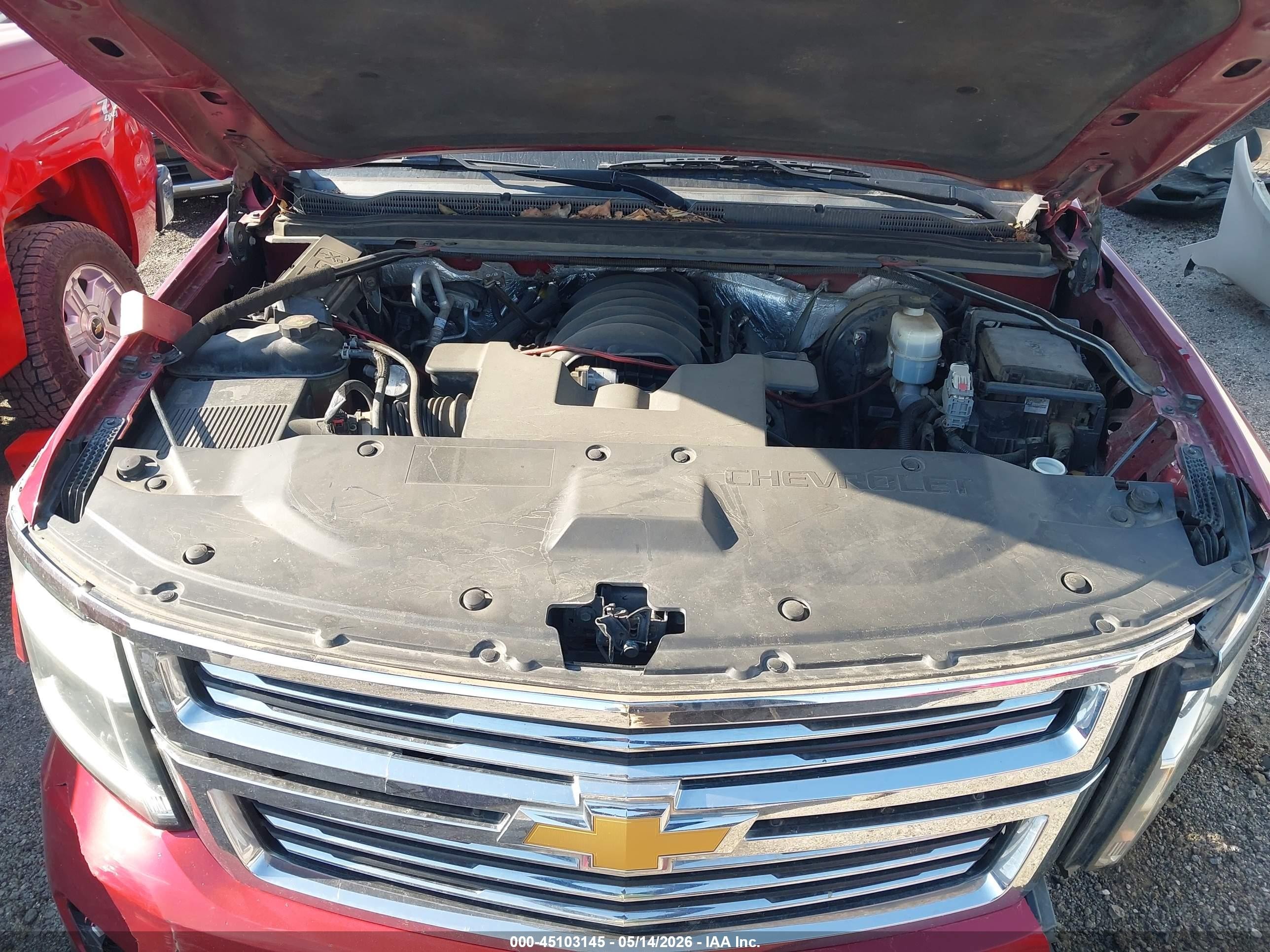 2015 Chevrolet Tahoe Ltz Red vin: 1GNSKCKCXFR218180