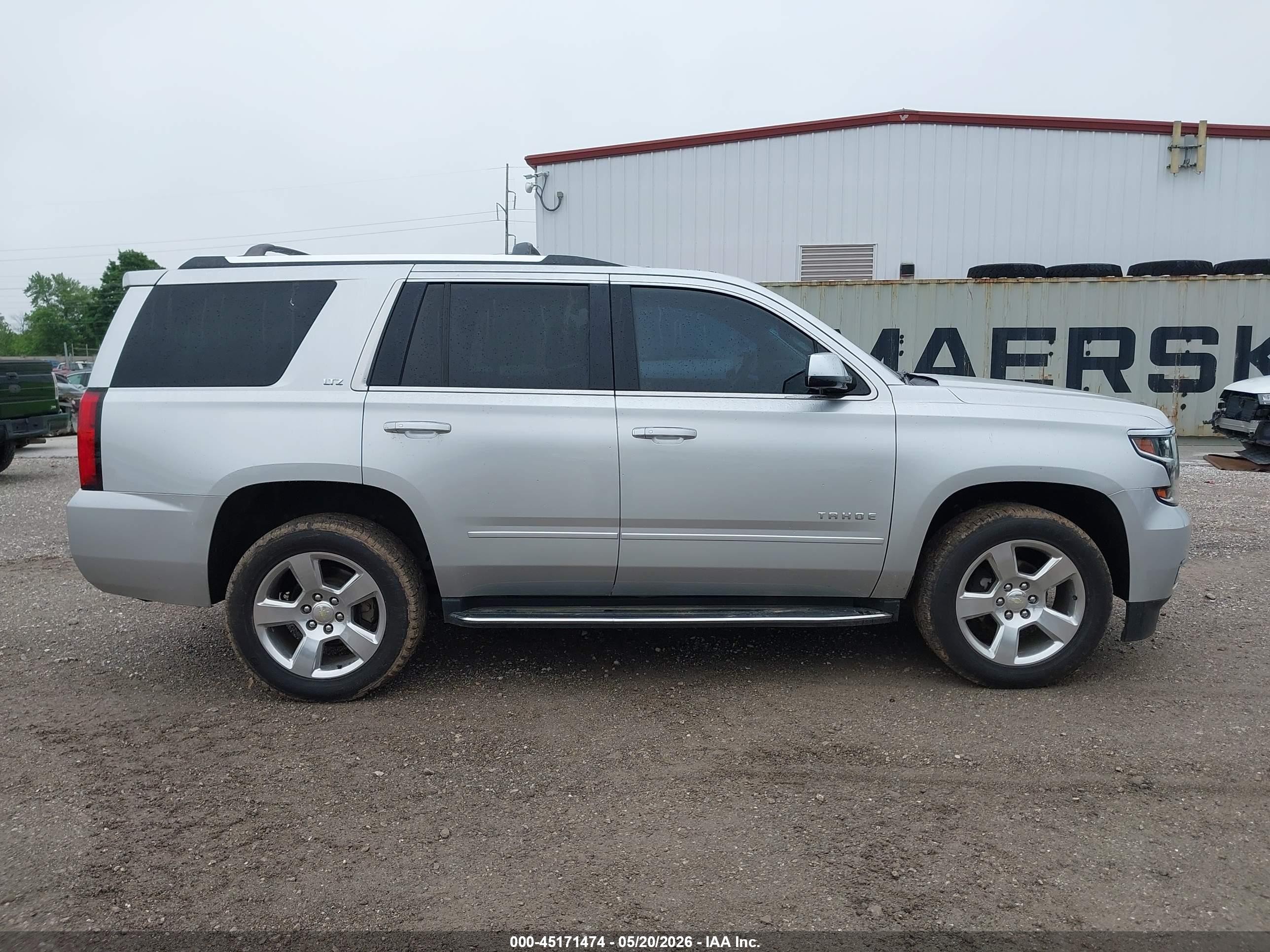 2015 Chevrolet Tahoe Ltz Silver vin: 1GNSKCKCXFR247310