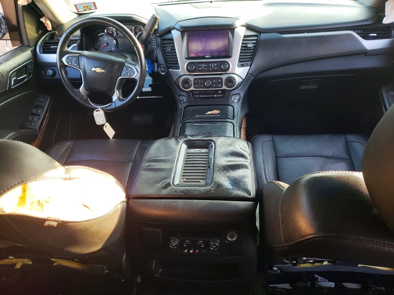 2015 Chevrolet Tahoe K1500 Ltz White vin: 1GNSKCKCXFR593888