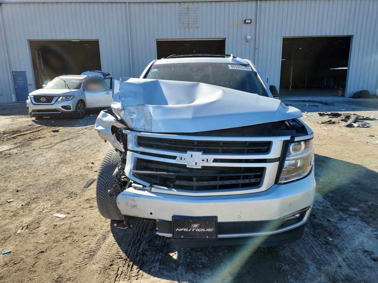 2018 Chevrolet Tahoe K1500 Premier Silver vin: 1GNSKCKJXJR152253