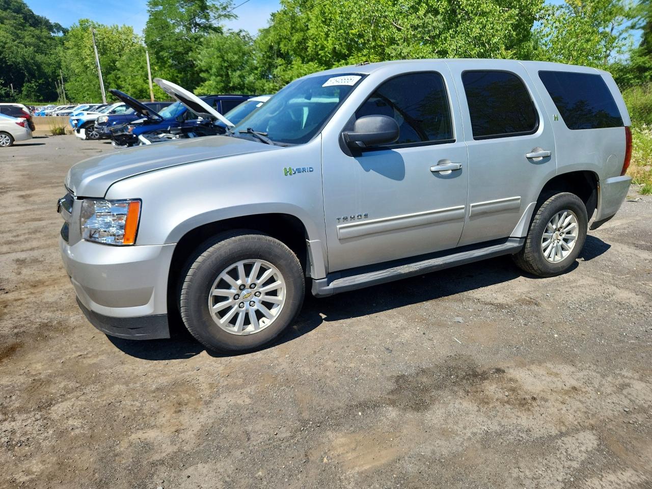 2011 Chevrolet Tahoe Hybrid Silver vin: 1GNSKDFJ5BR204566
