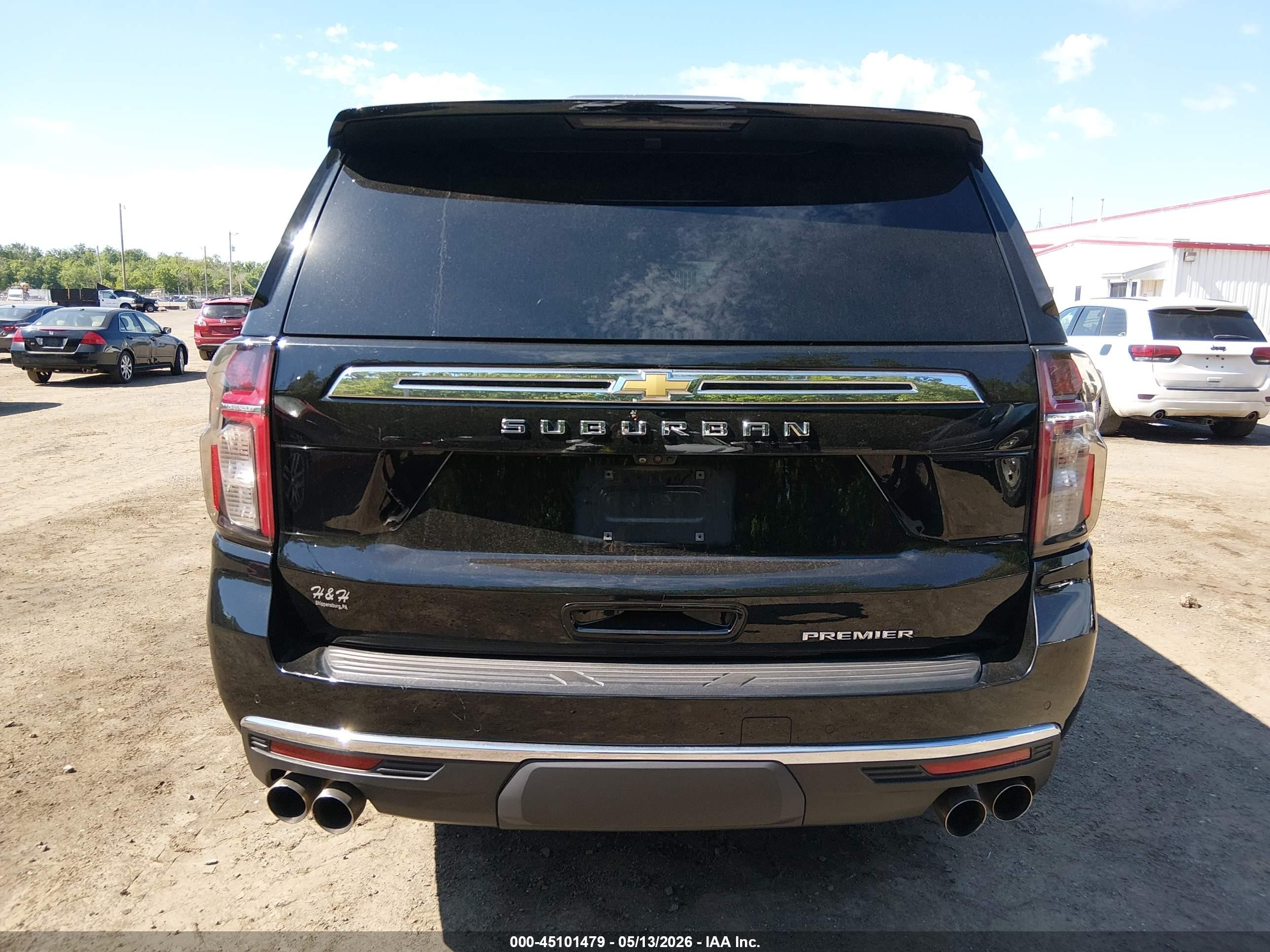 2021 Chevrolet Suburban 4wd Premier Черный vin: 1GNSKFKD3MR135097
