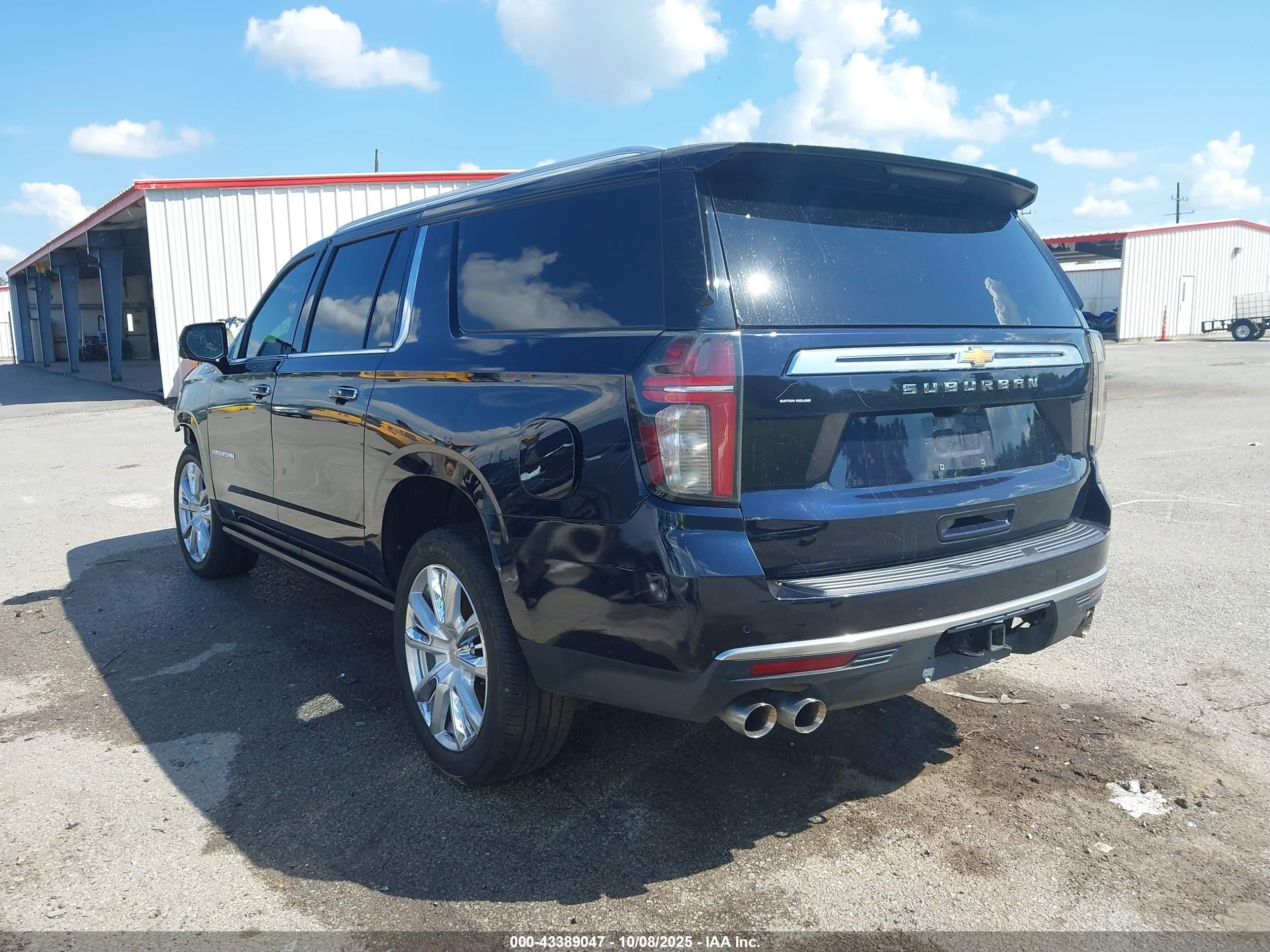 2022 Chevrolet Suburban 4wd High Country Черный vin: 1GNSKGKL2NR286432