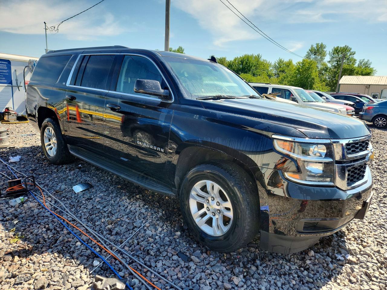 2015 Chevrolet Suburban K1500 Ls Black vin: 1GNSKHEC4FR626182