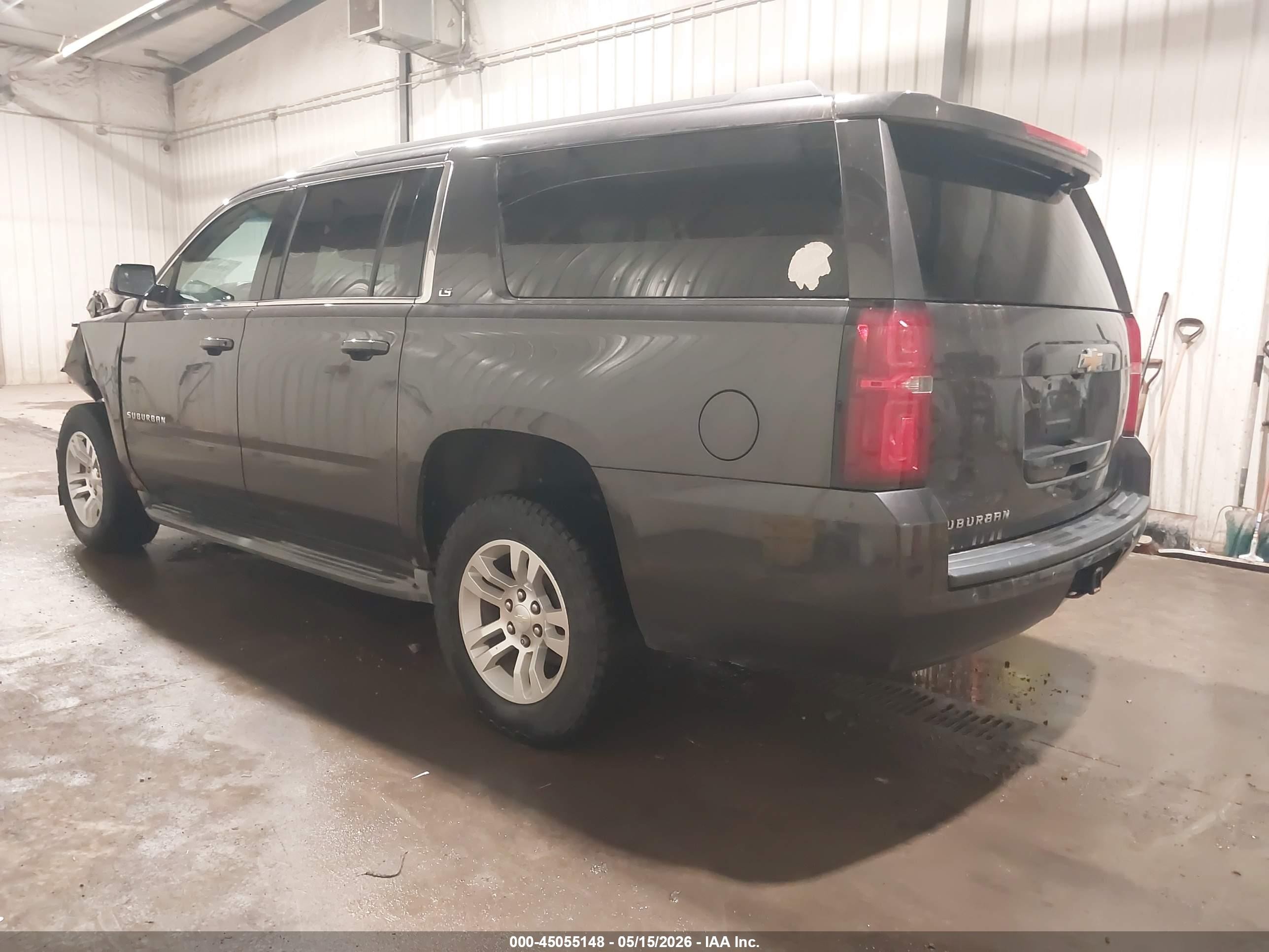 2015 Chevrolet Suburban 1500 Ls Gray vin: 1GNSKHKC2FR138420