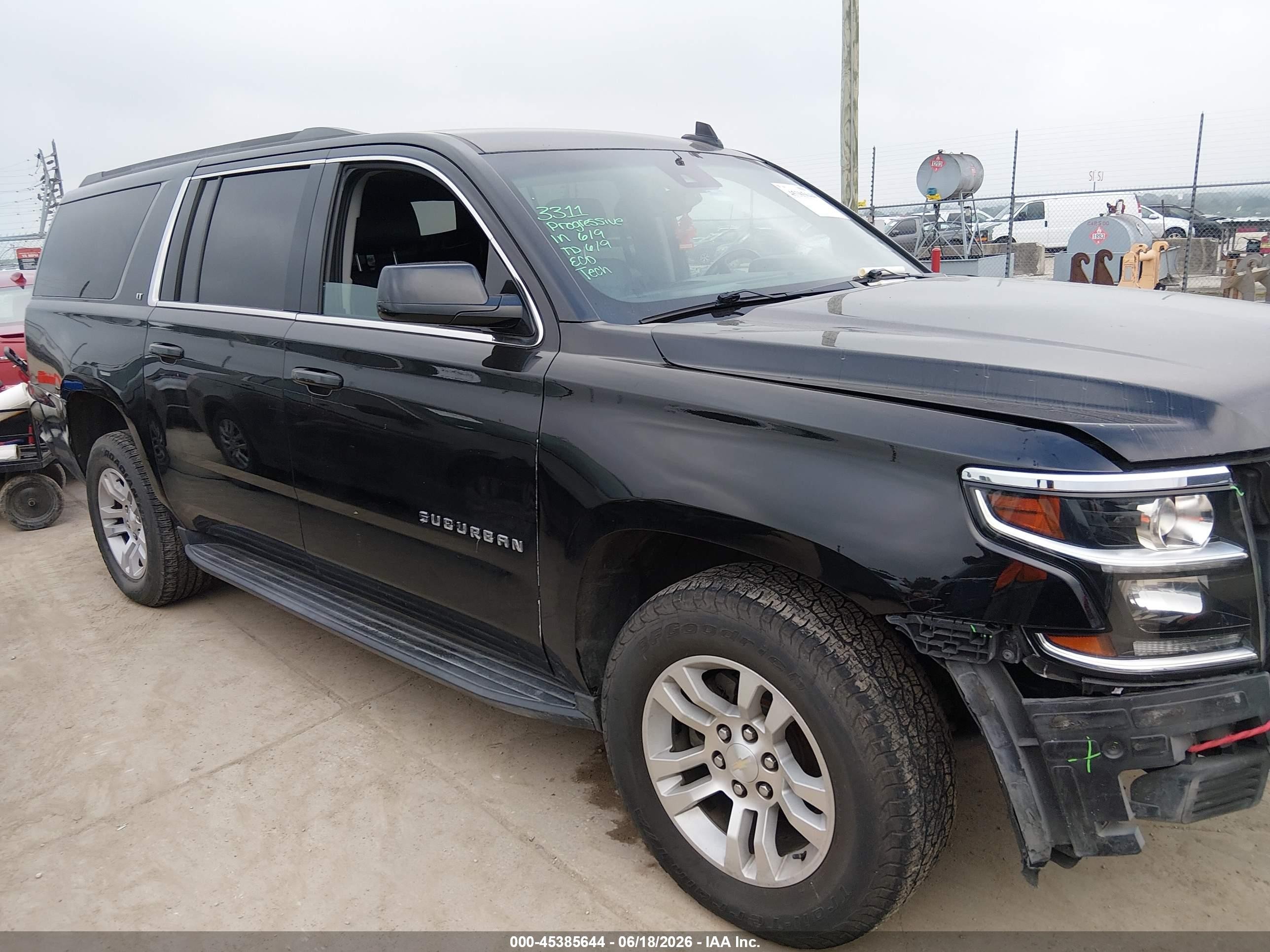 2017 Chevrolet Suburban Lt Black vin: 1GNSKHKC7HR222039