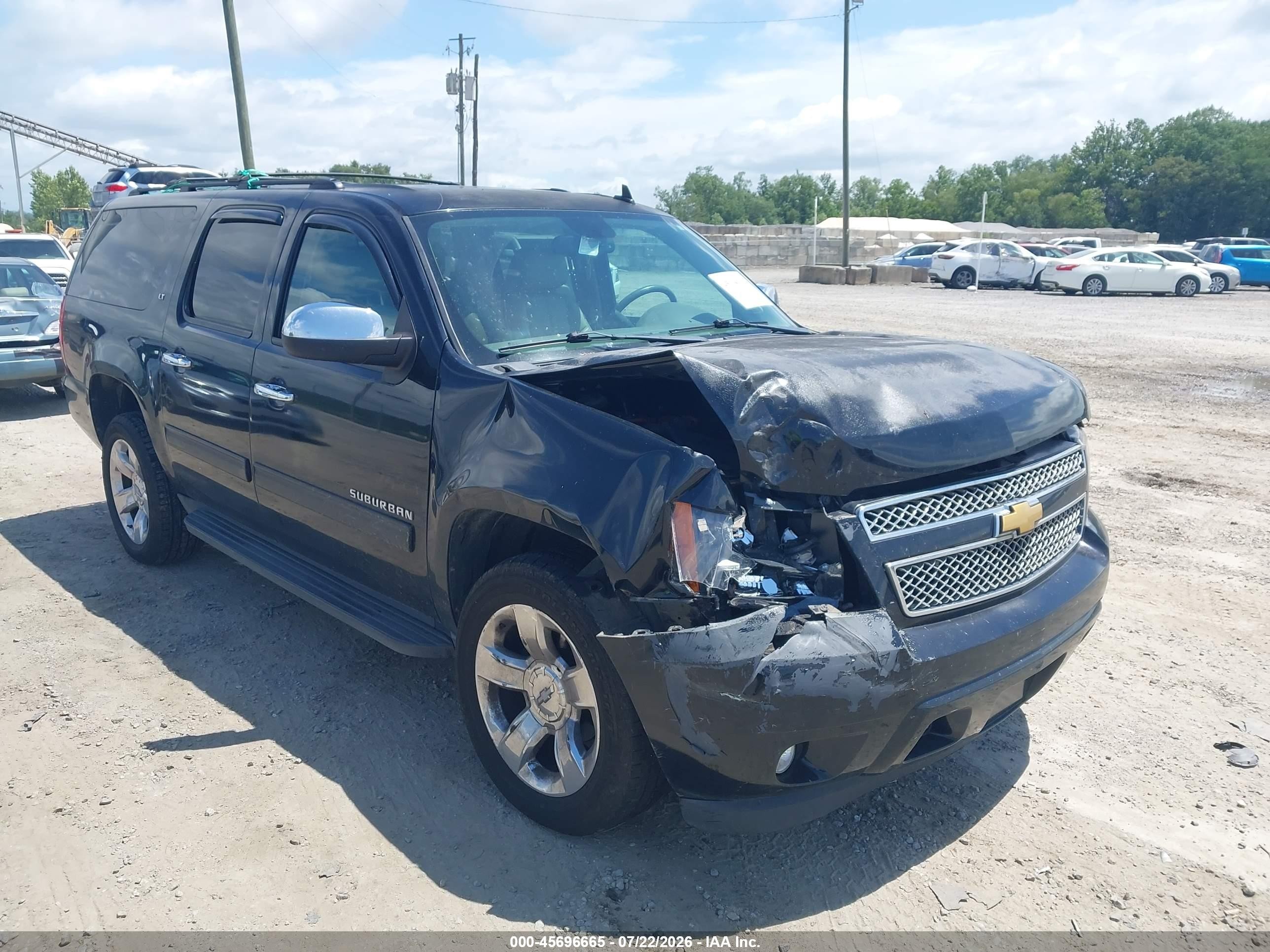 2013 Chevrolet Suburban Lt Black vin: 1GNSKJE71DR309516