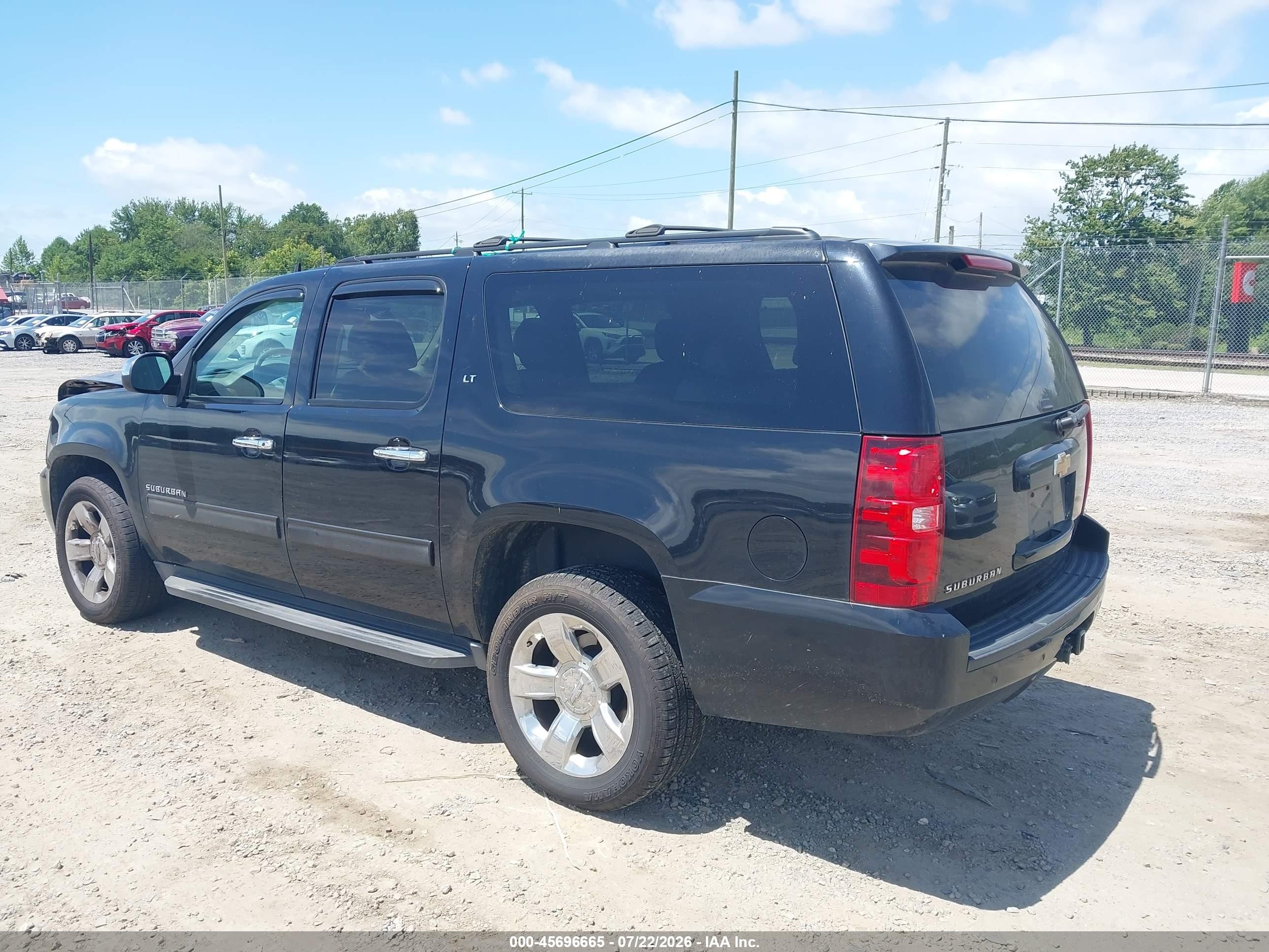 2013 Chevrolet Suburban Lt Black vin: 1GNSKJE71DR309516