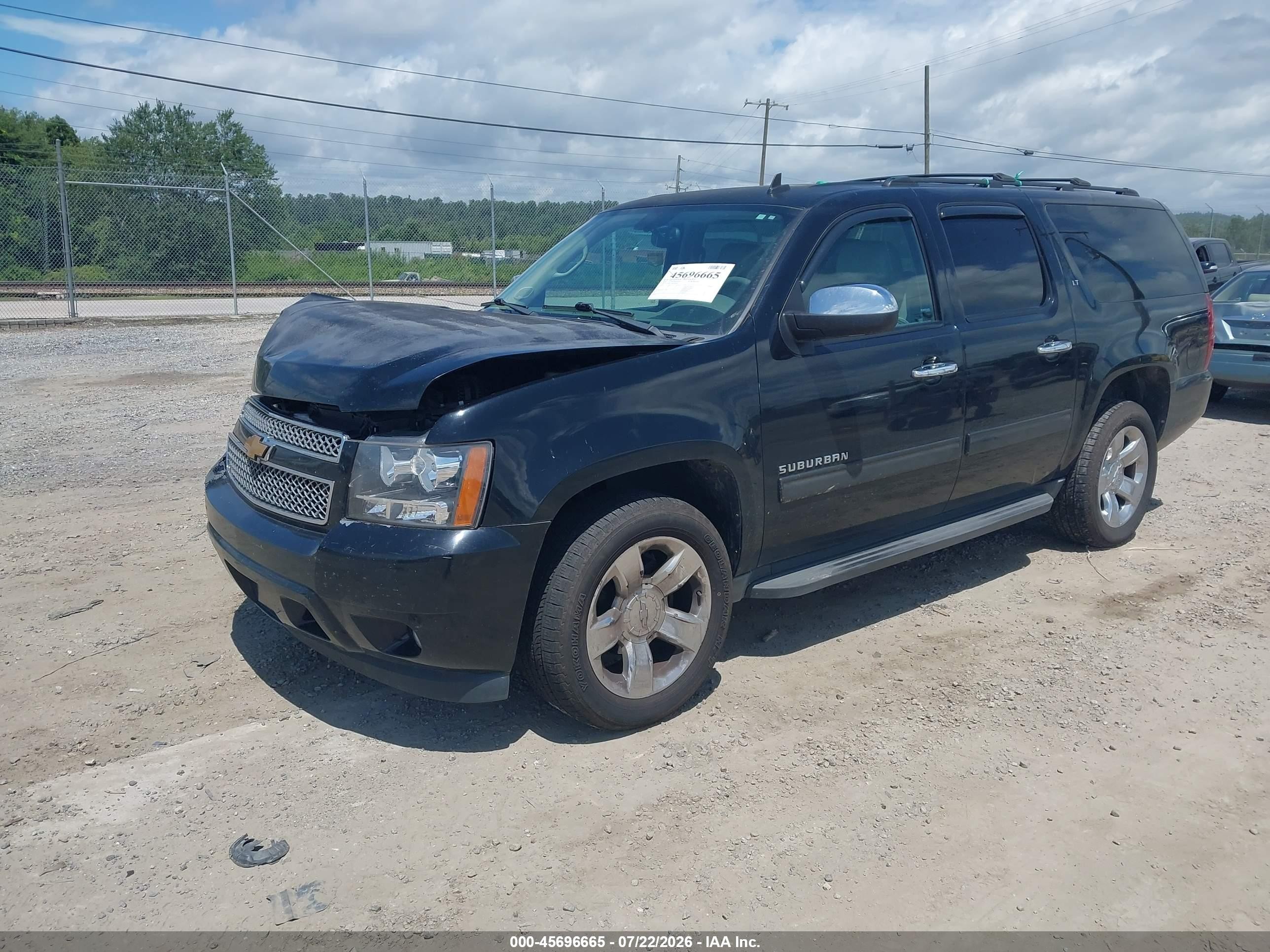 2013 Chevrolet Suburban Lt Black vin: 1GNSKJE71DR309516