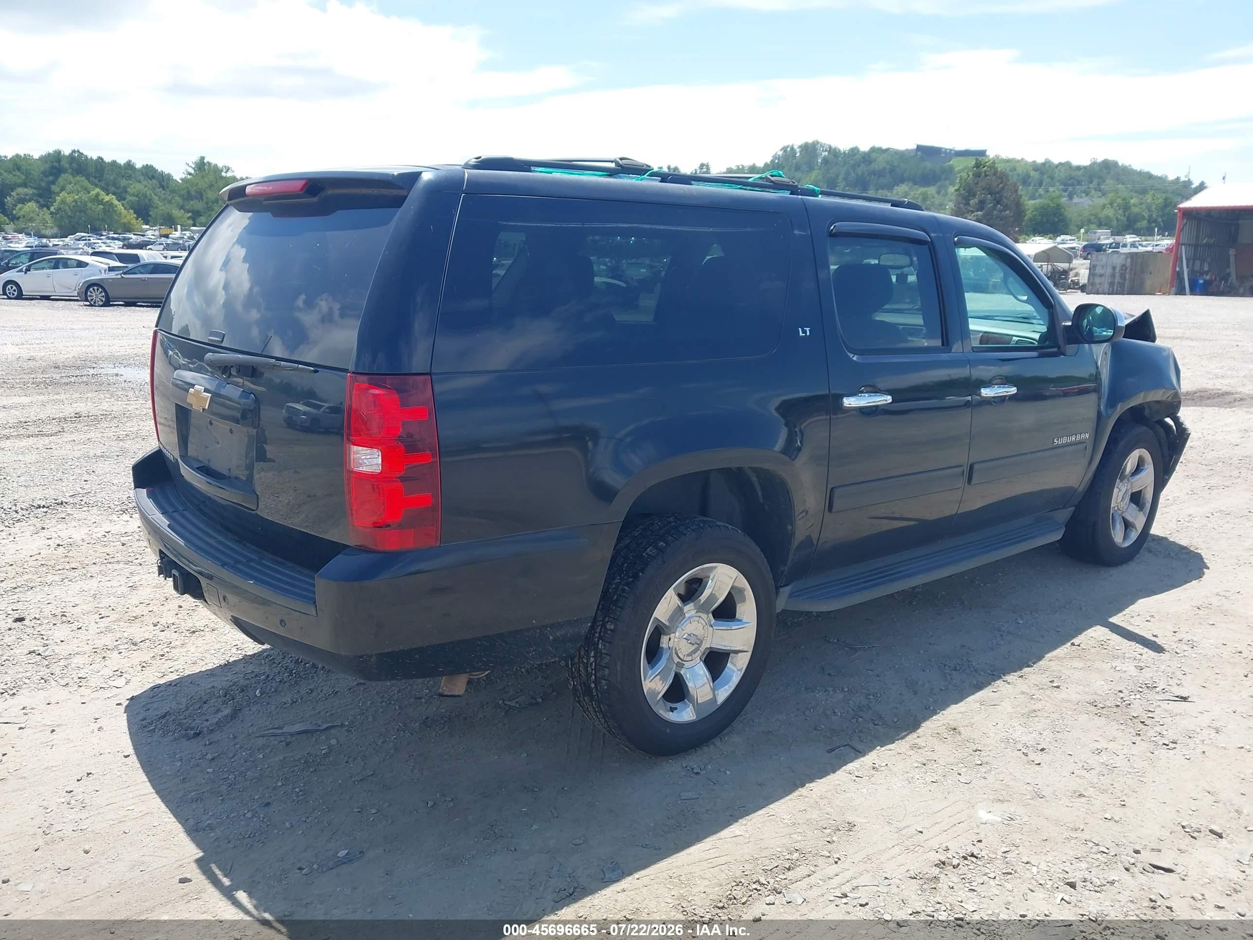 2013 Chevrolet Suburban Lt Black vin: 1GNSKJE71DR309516