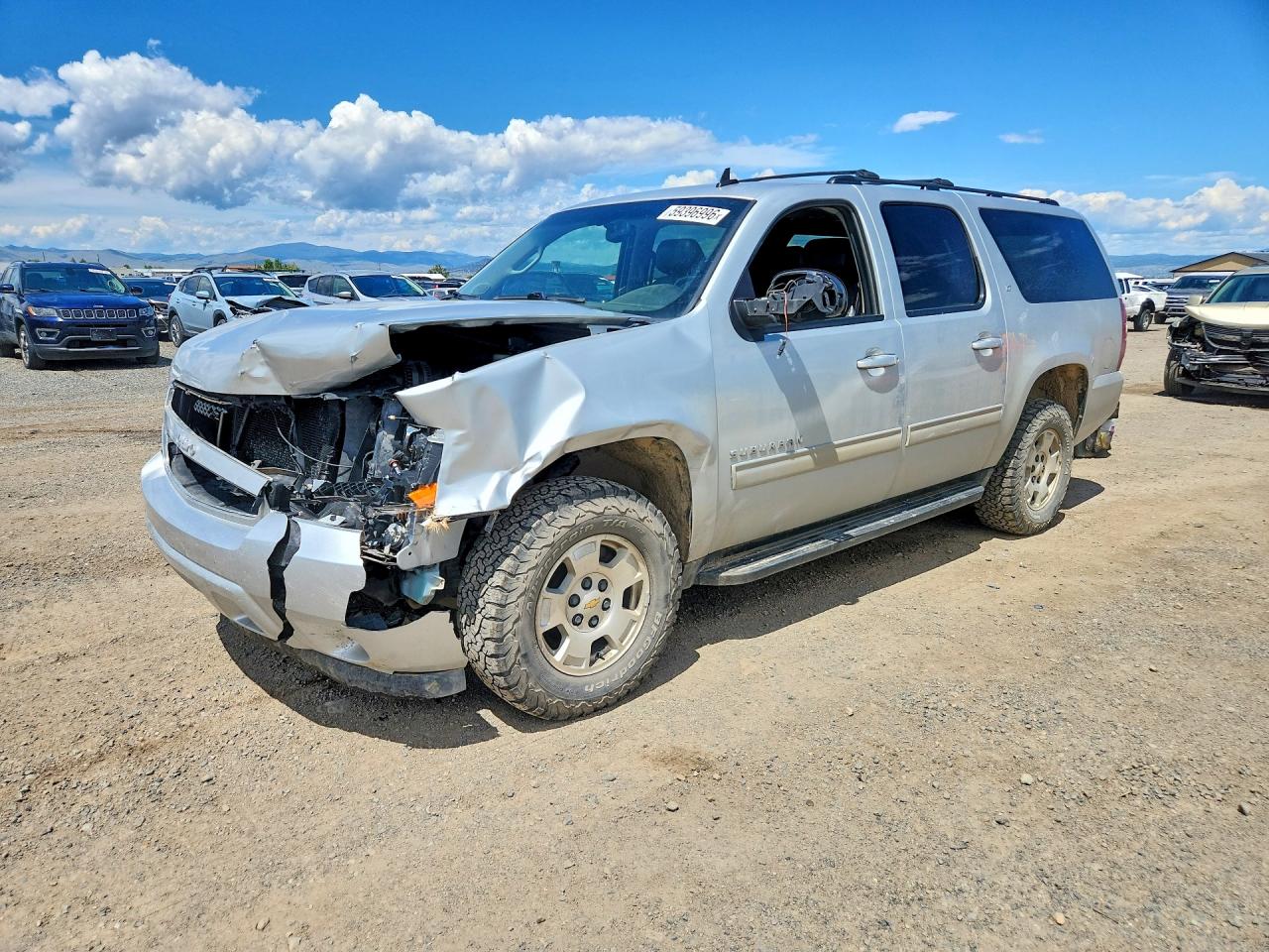 2013 Chevrolet Suburban K1500 Lt Silver vin: 1GNSKJE76DR353611